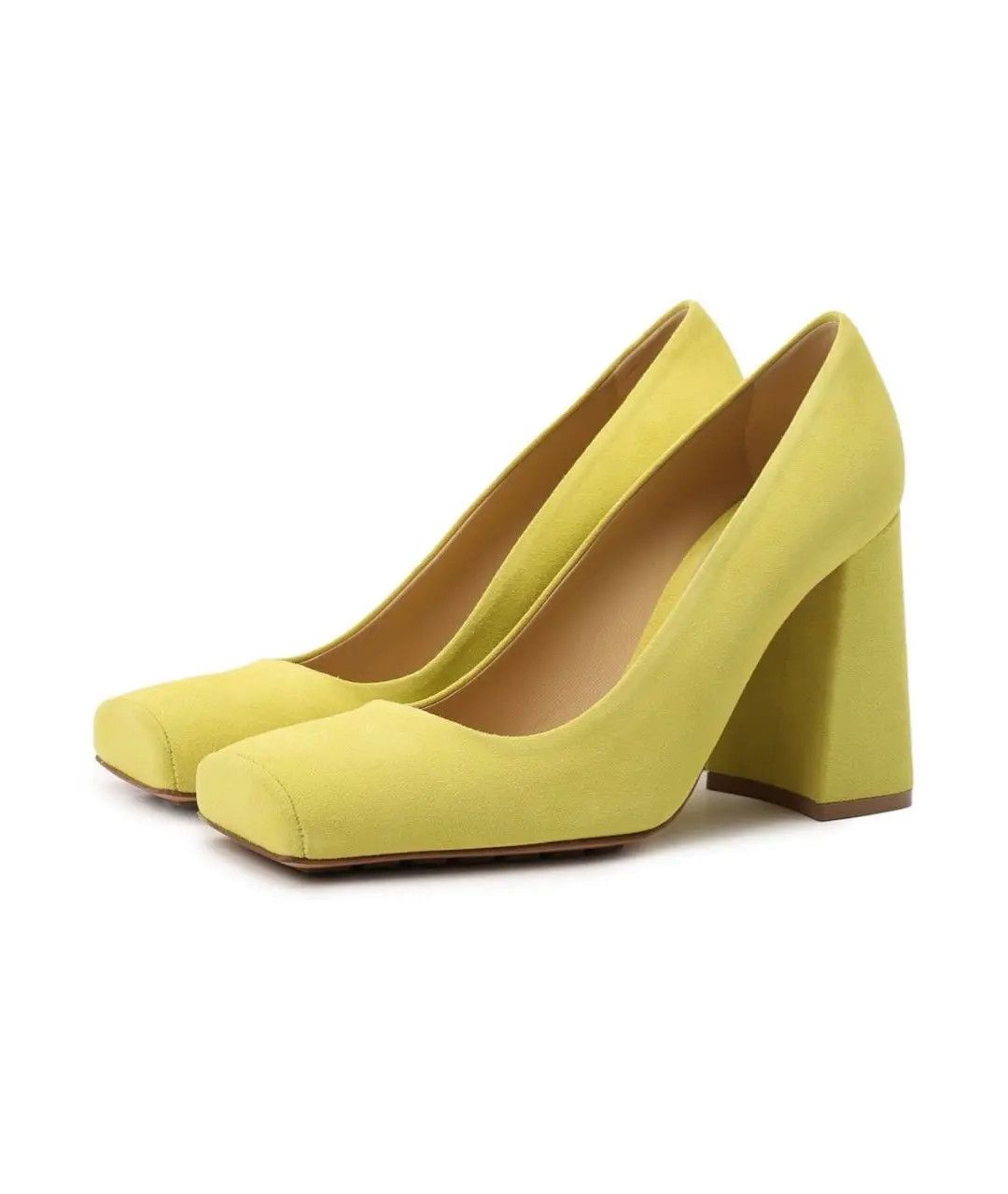 Bottega Veneta o1y0725 Leather Pumps in Lime Green Size US 7 / IT 37 - 3 Thumbnail
