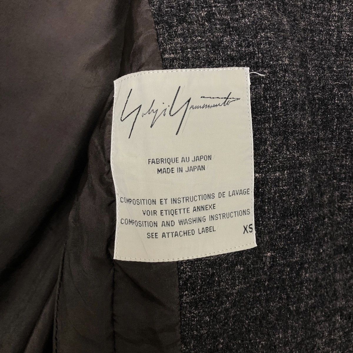 Yohji Yamamoto Vintage Yohji Yamamoto Femme 1998 A/W Cutaway Wool Jacket Size XS / US 0-2 / IT 36-38 - 8 Thumbnail