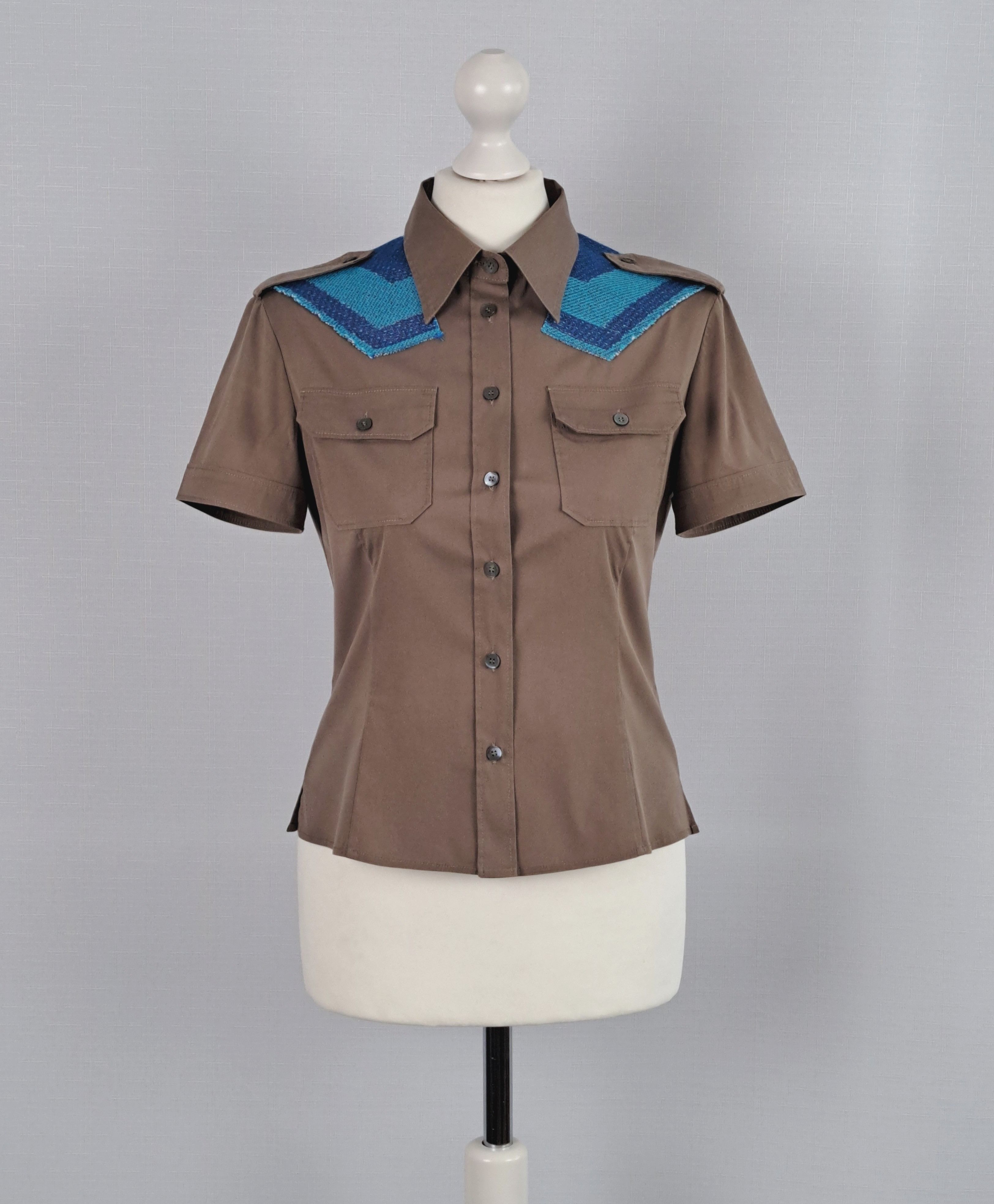 Miu Miu MIU MIU vintage short sleeve button up shirt. Size 42IT Size M / US 6-8 / IT 42-44 - 1 Thumbnail