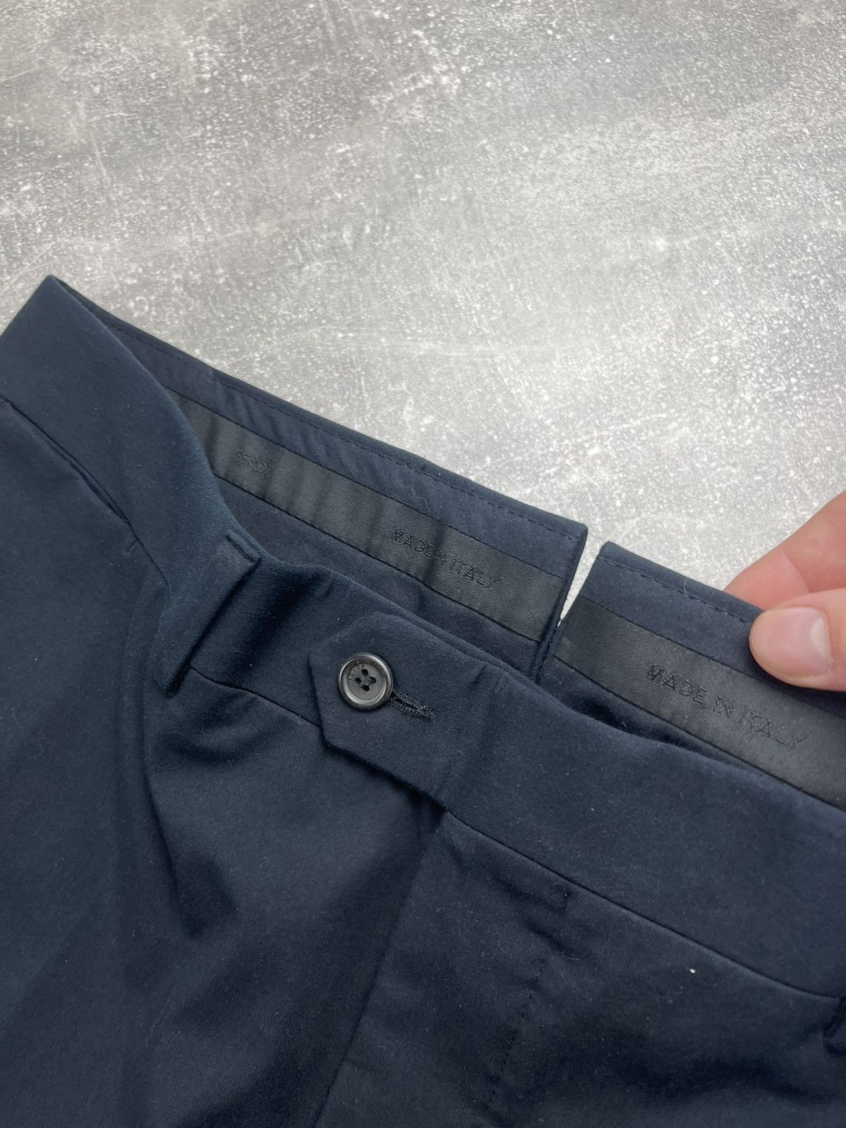 Fendi Fendi Classic Tailored Trousers Navy Blue Size 52 Size US 36 / EU 52 - 11 Thumbnail