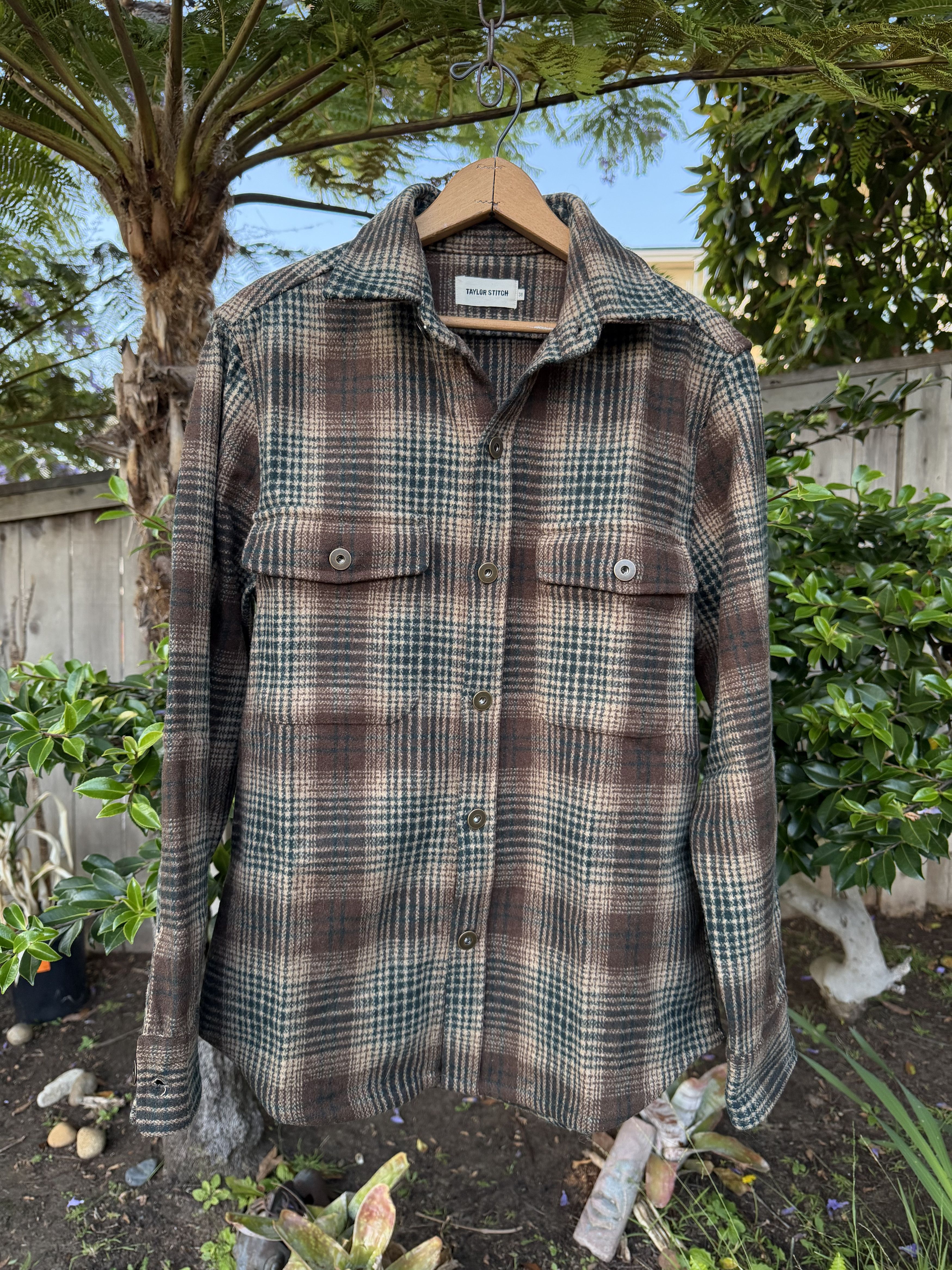 Taylor Stitch Taylor Stitch Explorer Shirt Jacket Tan Plaid Wool Small 38 Size US S / EU 44-46 / 1 - 1 Thumbnail