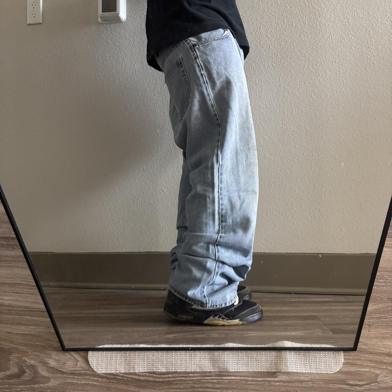 Japanese Brand Crazy Vintage Y2K/2000s Baggy Light Wash Skater Denim Jeans! 36x34 Size US 36 / EU 52 - 2 Thumbnail