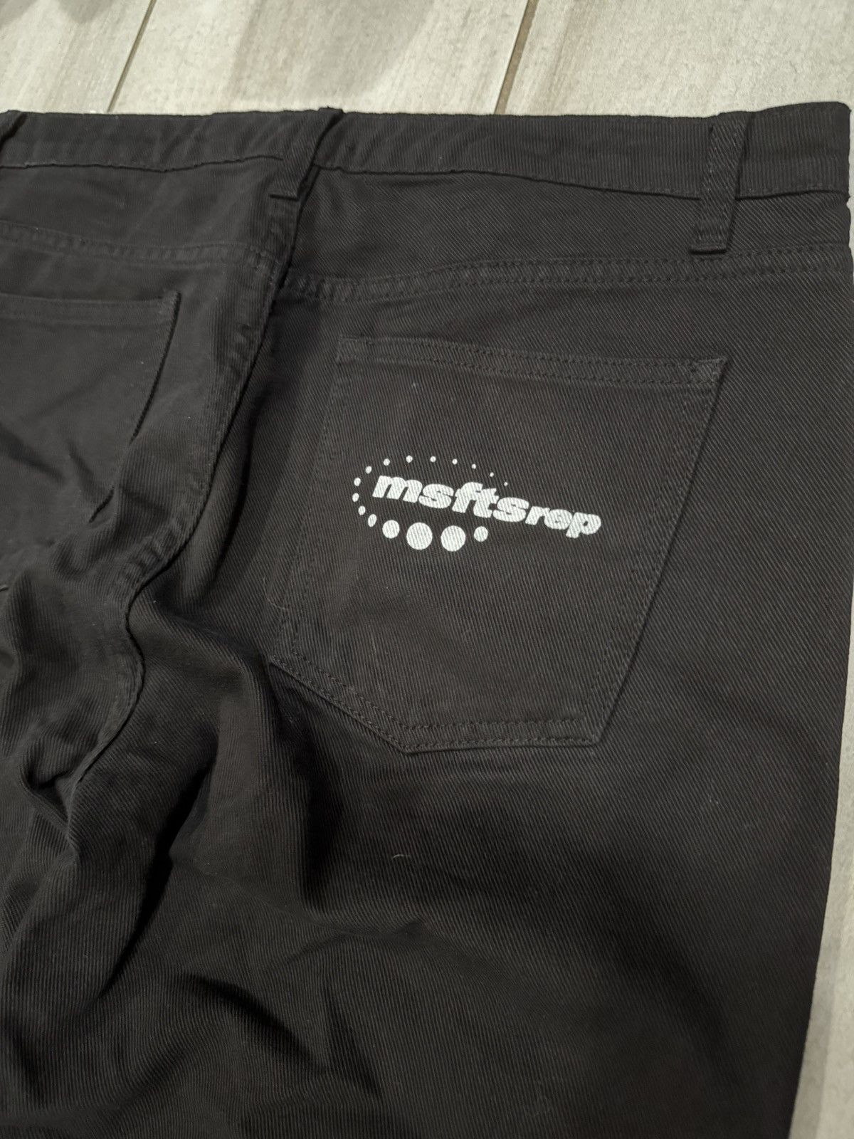 Jaden Smith × Msftsrep × Vintage msftsrep fw/21 antigravity logo print jeans Size US 34 / EU 50 - 5 Thumbnail