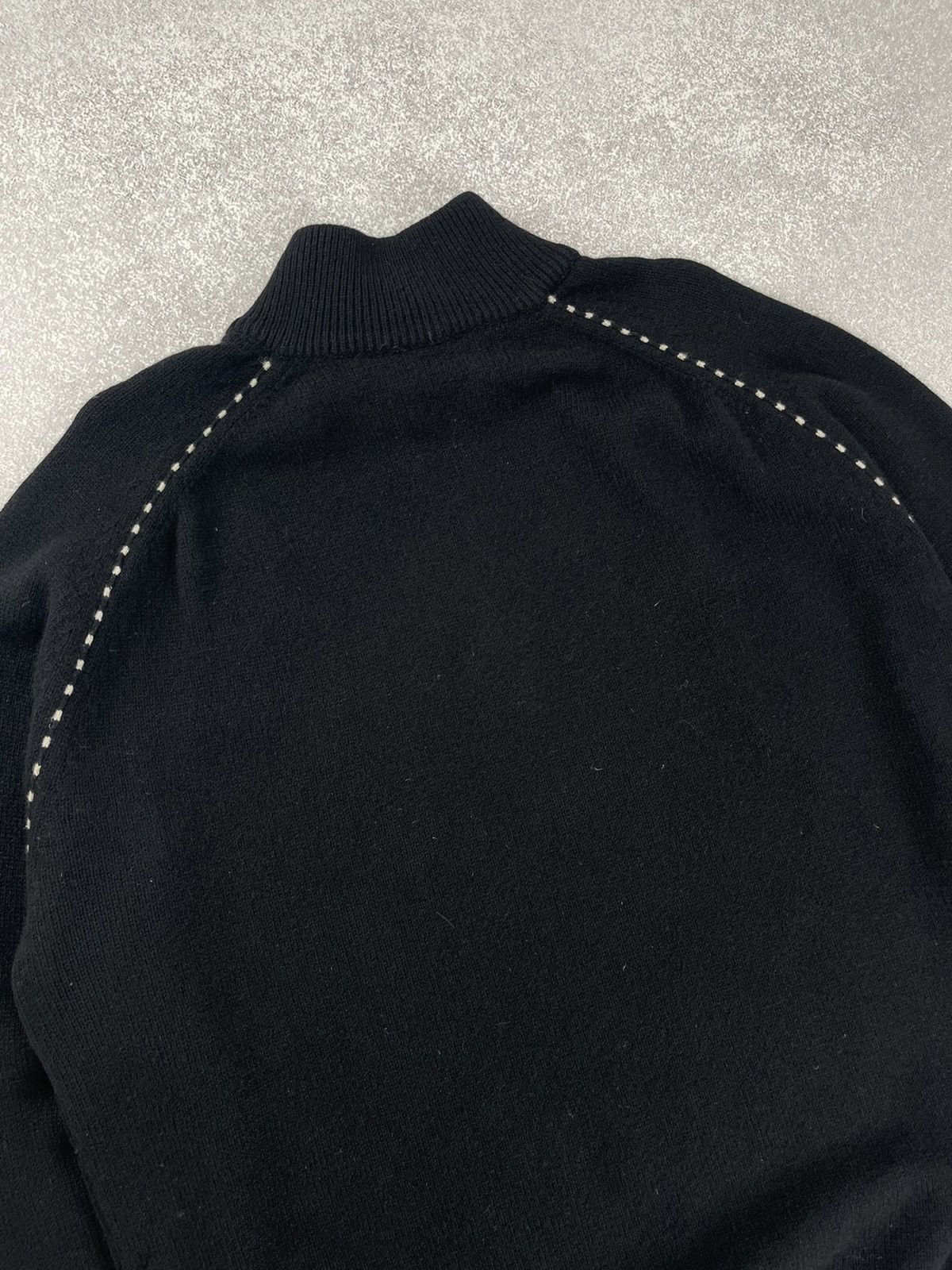 Gran Sasso × Vintage Vintage Gran Sasso Wool / Cashmere 1/3 Zip Knit Sweater Size US M / EU 48-50 / 2 - 15 Thumbnail