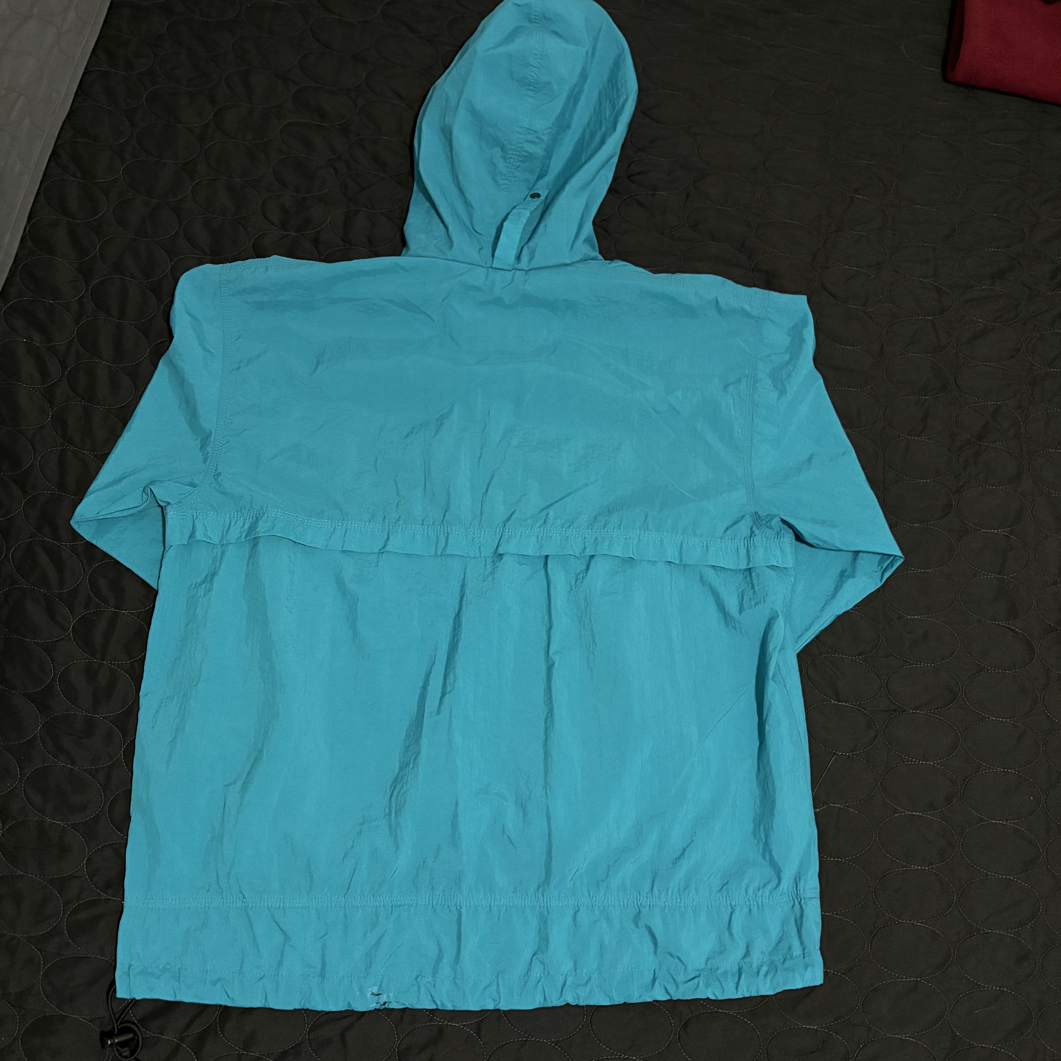 Nike VTG turquoise Y2K 90s Nike Anorak Windbreaker Large Size US L / EU 52-54 / 3 - 3 Thumbnail