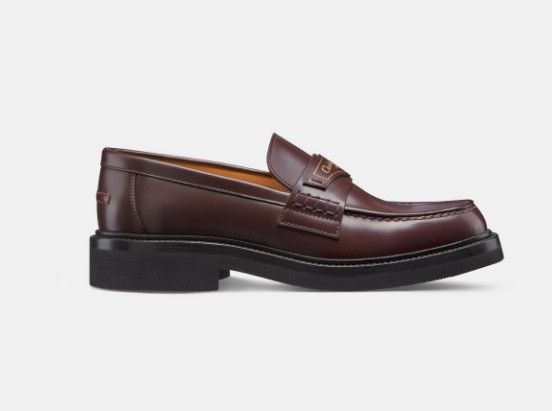Dior o1w1db11124 Brushed Calfskin Boy Loafers in Amaranth Size US 8 / IT 38 - 1 Thumbnail