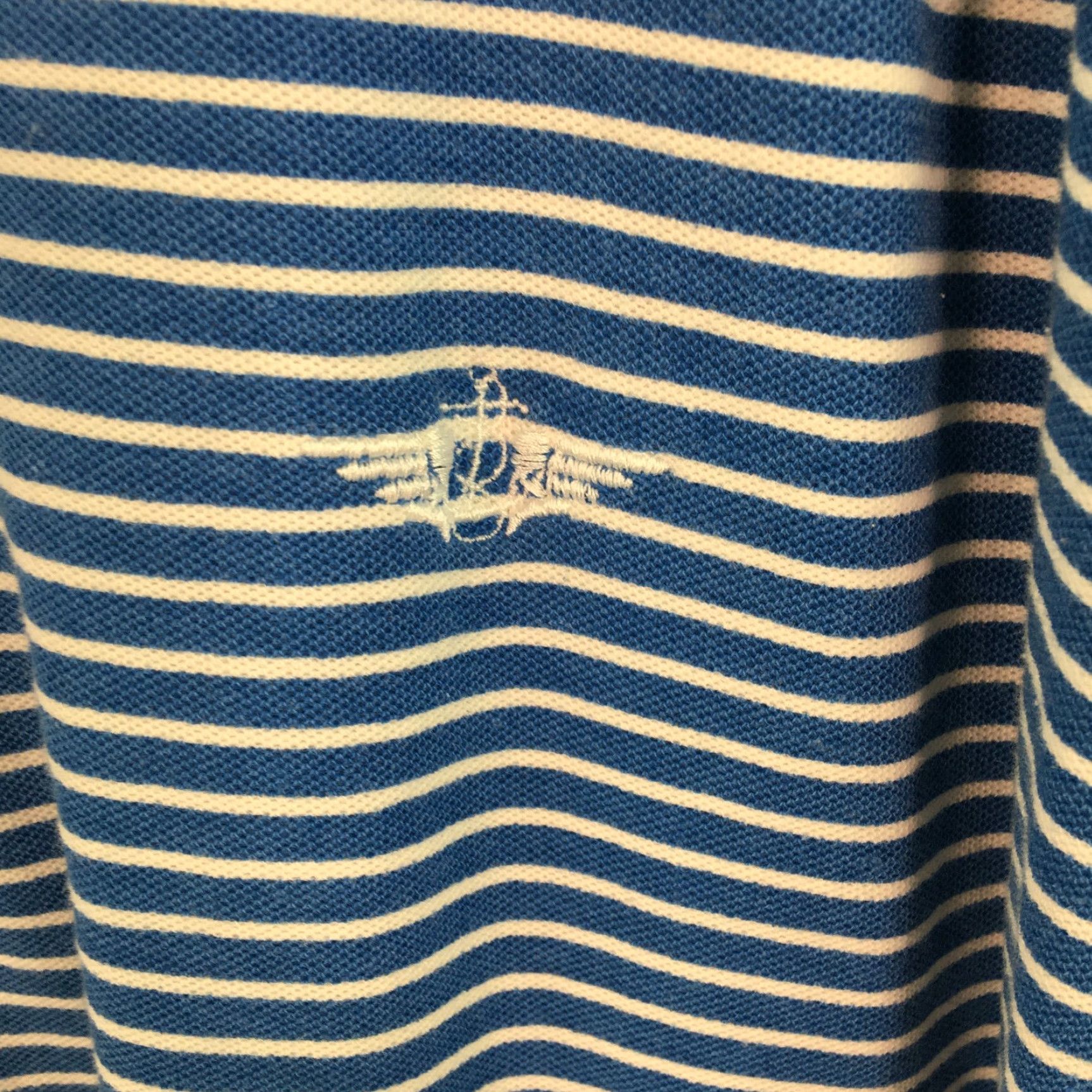 Dockers VINTAGE DOCKERS Polo Shirt Mens Size L Striped Blue Golf Polo T-Shirt 100% Cotton Country USA Made Size US L / EU 52-54 / 3 - 3 Thumbnail