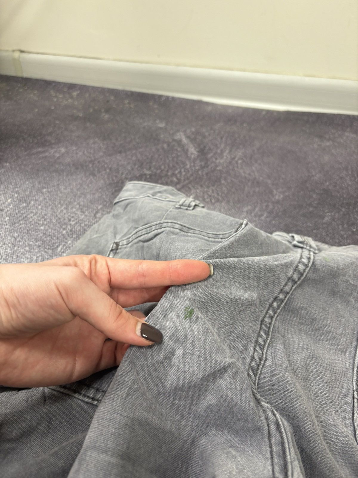 Carhartt Vintage Carhartt USA Distressed Gray Baggy Carpenter Pants Size US 32 / EU 48 - 9 Thumbnail