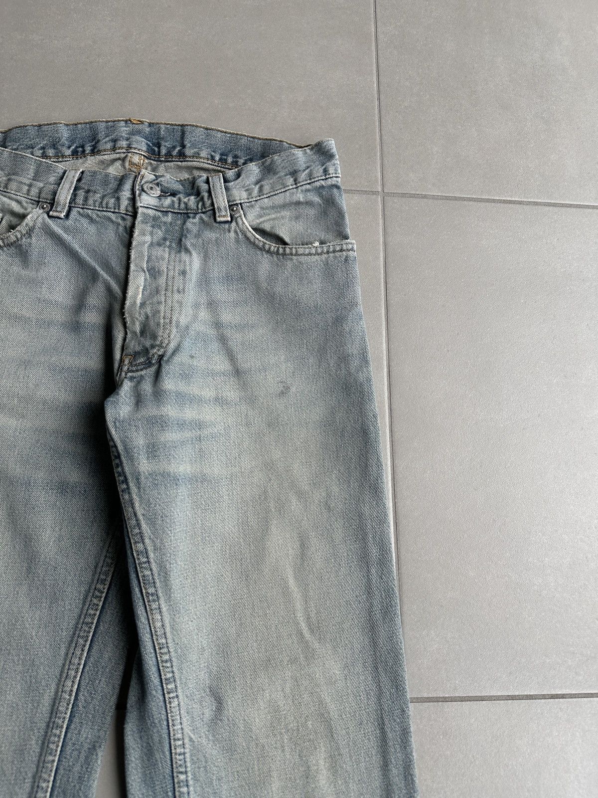 Helmut Lang 2000’s Helmut Lang classic cut stained denim Size US 30 / EU 46 - 4 Thumbnail