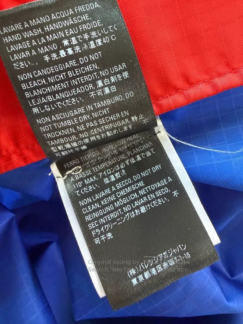 Balenciaga Balenciaga Red and blue color blocked large logo windbreak Size XS / US 0-2 / IT 36-38 - 7 Thumbnail