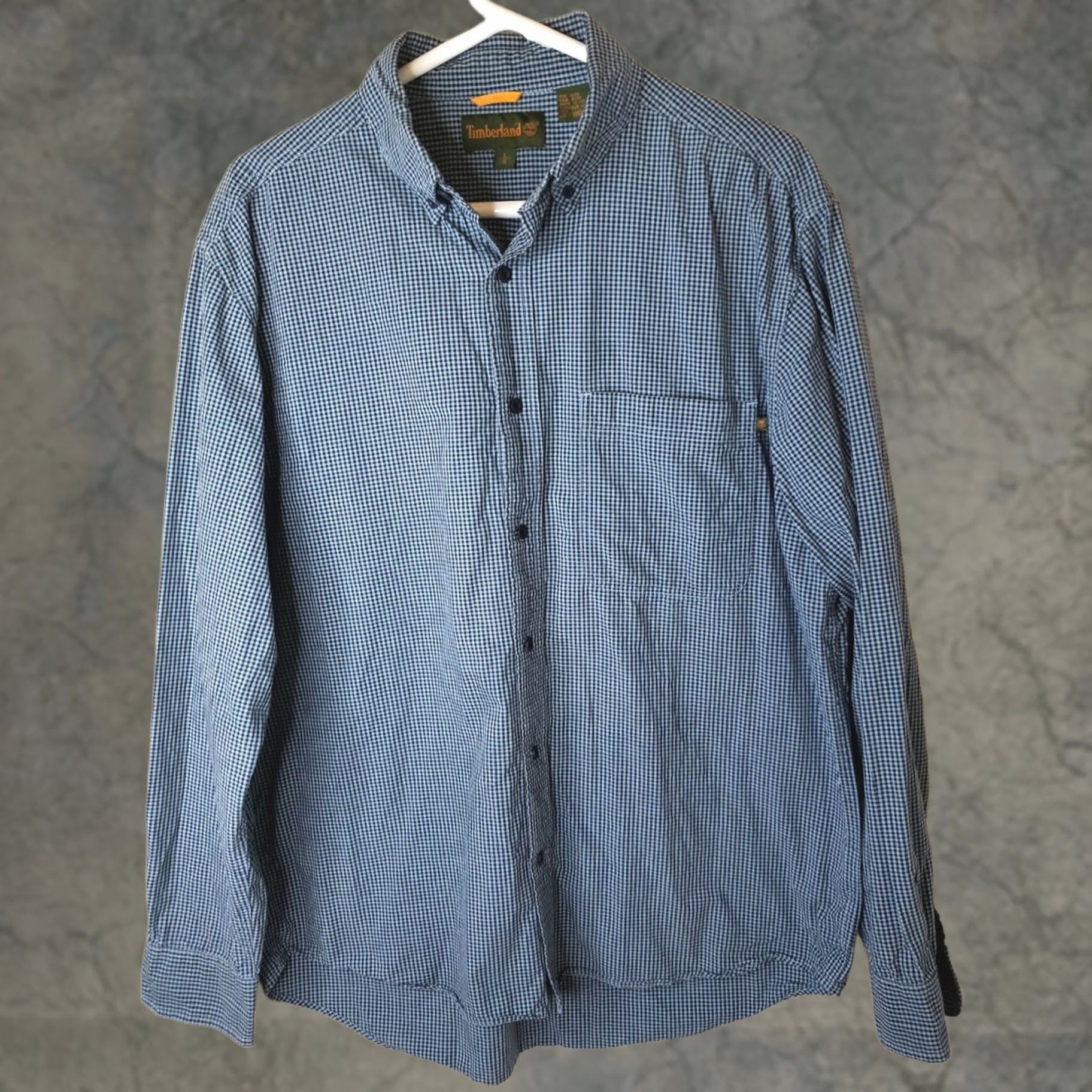 Timberland Timberland Shirt Mens L Blue Black Check Button-Front Long Sleeve Casual Workwear Outdoor Outdoors 90s? Size US L / EU 52-54 / 3 - 1 Thumbnail