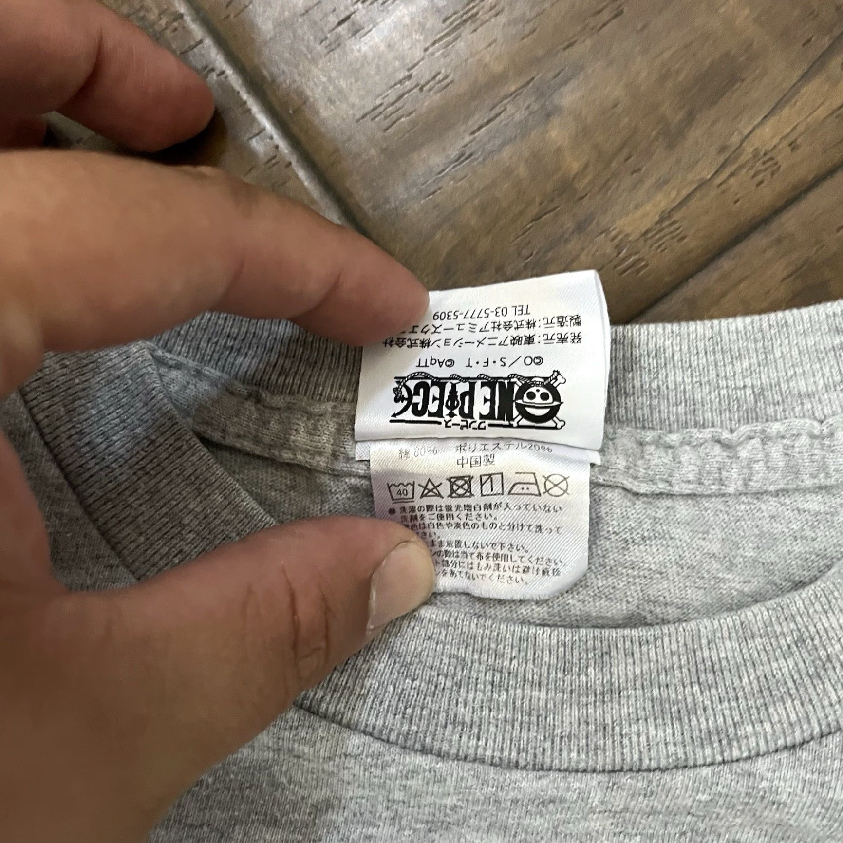 Vintage VINTAGE One Piece Shirt Men S Gray Short Sleeve Tokyo Tower Treasure Bag Big Pirate JPN Mugiwara Store Limited Anime Fan Merch Mens Size US S / EU 44-46 / 1 - 3 Thumbnail