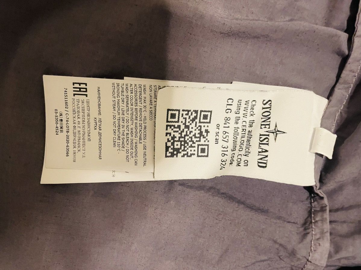 Stone Island Stone Island Micro Reps Primaloft Jacket –Grey/Purple Size L Size US L / EU 52-54 / 3 - 4 Thumbnail
