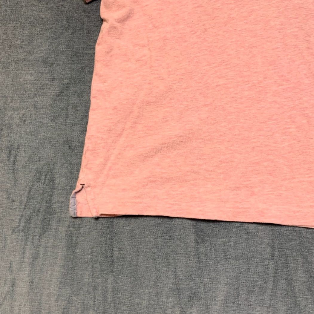 Tommy Hilfiger Tommy Hilfiger Polo Shirt Men Medium Pink Melange Textured Side Slit Golf Tennis Shirt Mens Cotton Breathable Casual Size US M / EU 48-50 / 2 - 3 Thumbnail