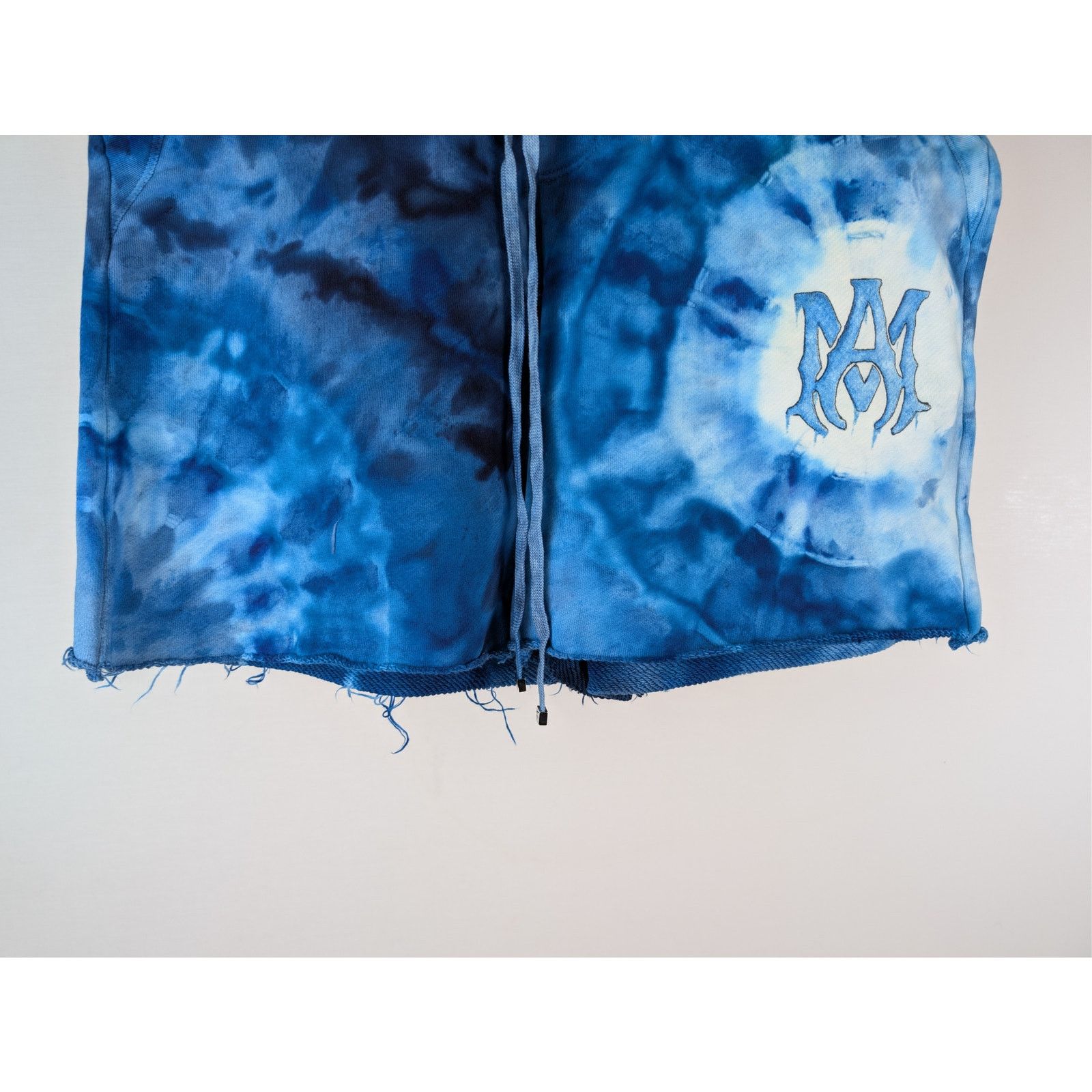 Amiri o1rshd1 Tie Dye MA Sweatshort Shorts in Blue XL Size US 36 / EU 52 - 4 Thumbnail