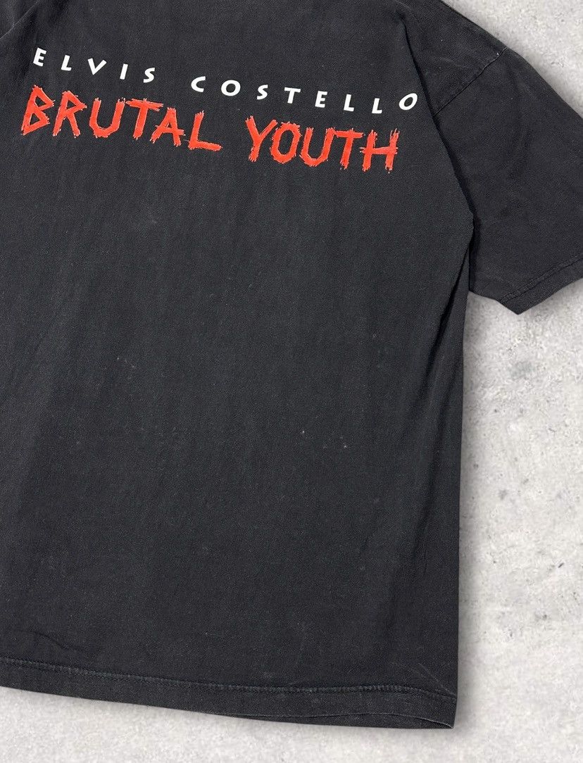 Band Tees × Vintage Vintage Elvis Costello brutal youth distressed tshirt Size US XL / EU 56 / 4 - 6 Thumbnail