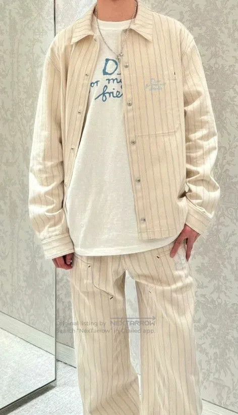 Dior Dior x Hylton Nel Striped Denim Jacket. Size US L / EU 52-54 / 3 - 4 Thumbnail