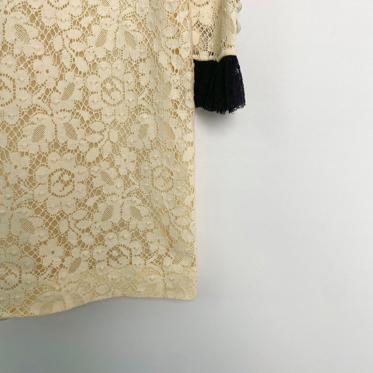 Gucci Gucci Retro Heavy Craft Series Off-white Dress K26WX Size S / US 4 / IT 40 - 4 Thumbnail