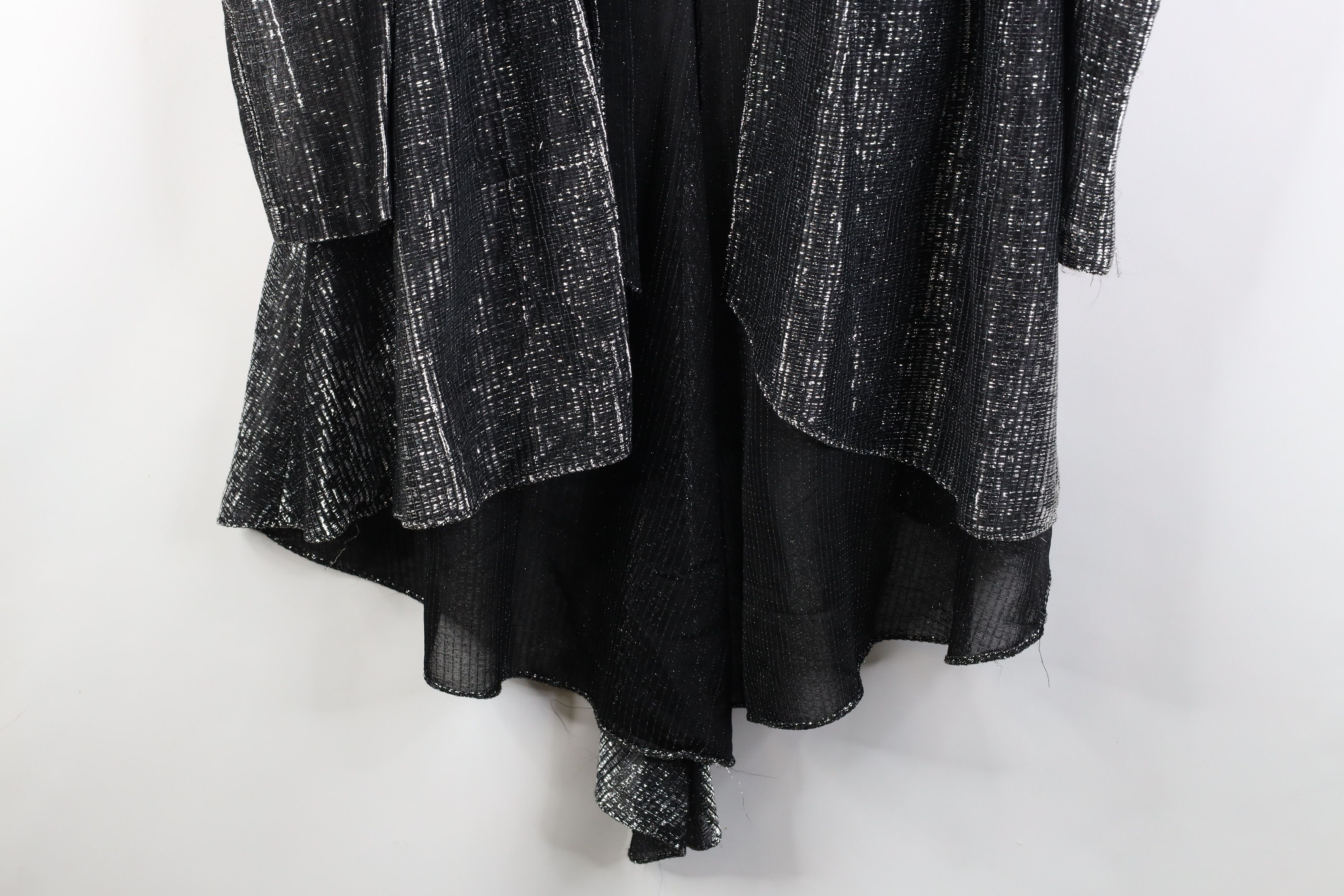 Vintage Vintage 80s Streetwear Puff Sleeve Metallic Open Jacket USA Size XXL / US 16-18 / IT 52-54 - 3 Thumbnail
