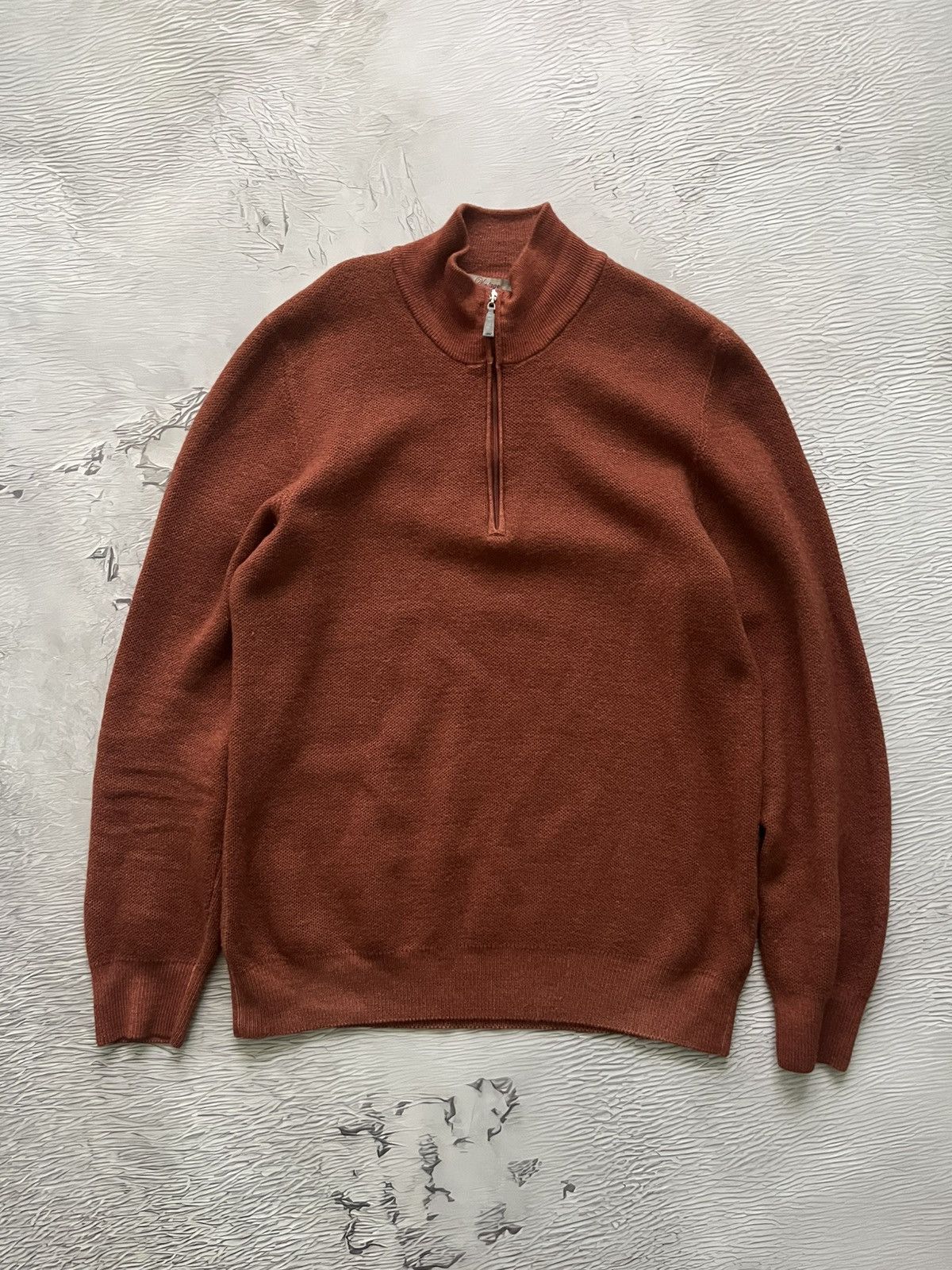 Gran Sasso Vintage Gran Sasso Lana Wool 1/4 Zip Pullover Men's Sweater Size US L / EU 52-54 / 3 - 3 Thumbnail