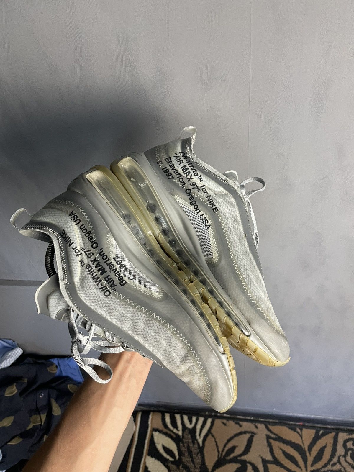 Nike × Off-White Nike Off White Air Max 97 Menta Size US 11 / EU 44 - 4 Thumbnail