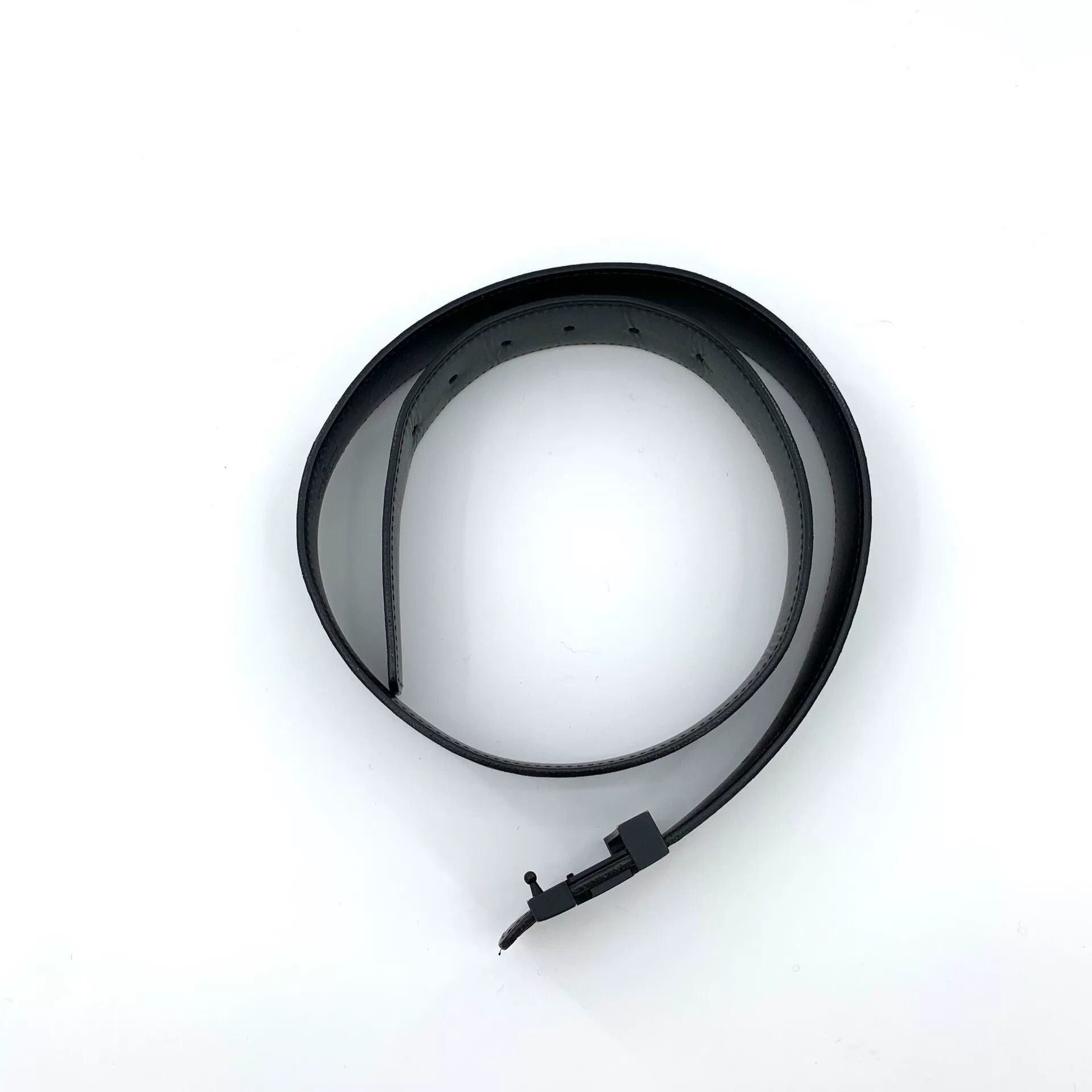 Louis Vuitton louis vuitton black gray checkered logo belt Size ONE SIZE - 2 Thumbnail