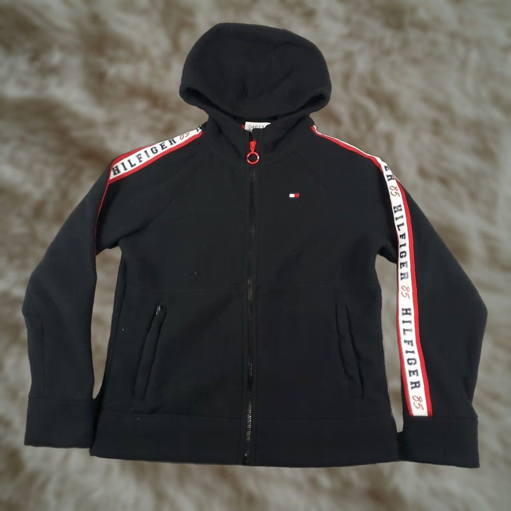 Tommy Hilfiger Tommy Hilfiger Full Zip Hoodie Sweater Womens Medium Black Cotton Size M / US 6-8 / IT 42-44 - 1 Thumbnail