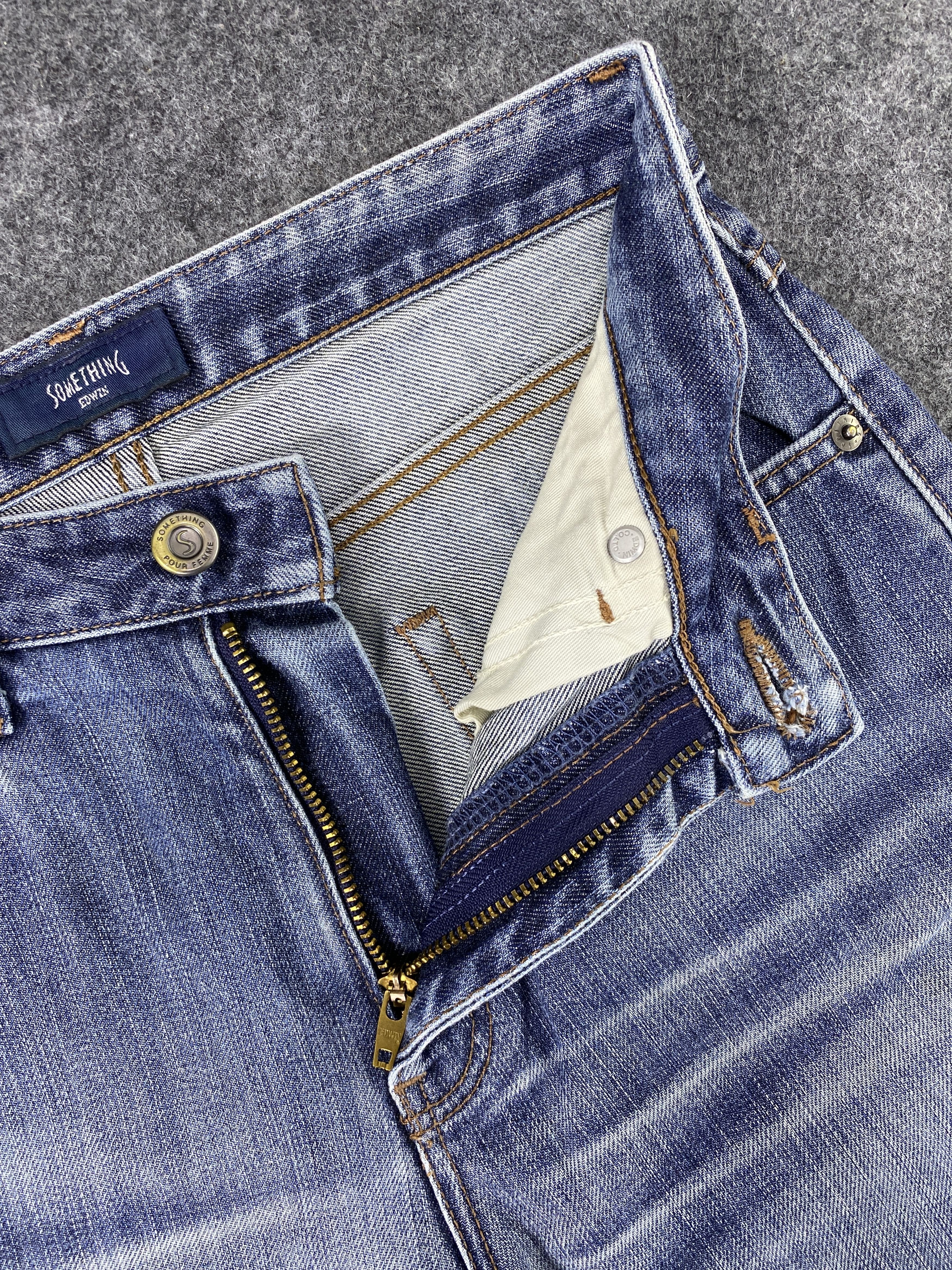 Edwin Something Sophia by Edwin Blue Wash Jeans - J1093 Size 27" / US 4 / IT 40 - 7 Thumbnail
