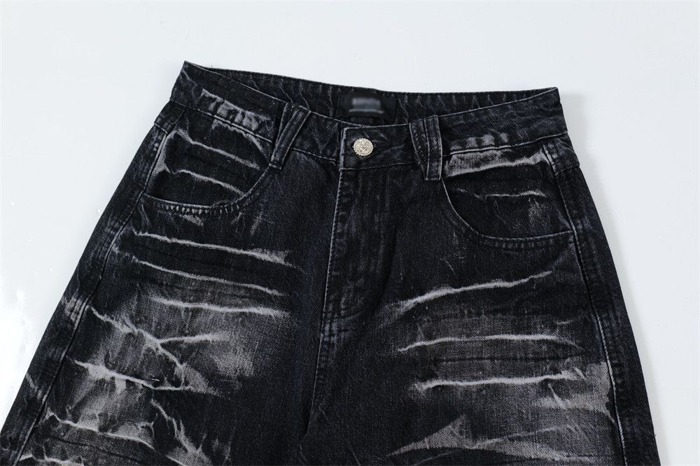 Japanese Brand × Jean Men's oversize hip-hop trendy washed tie-dye jeans Size US 34 / EU 50 - 4 Thumbnail