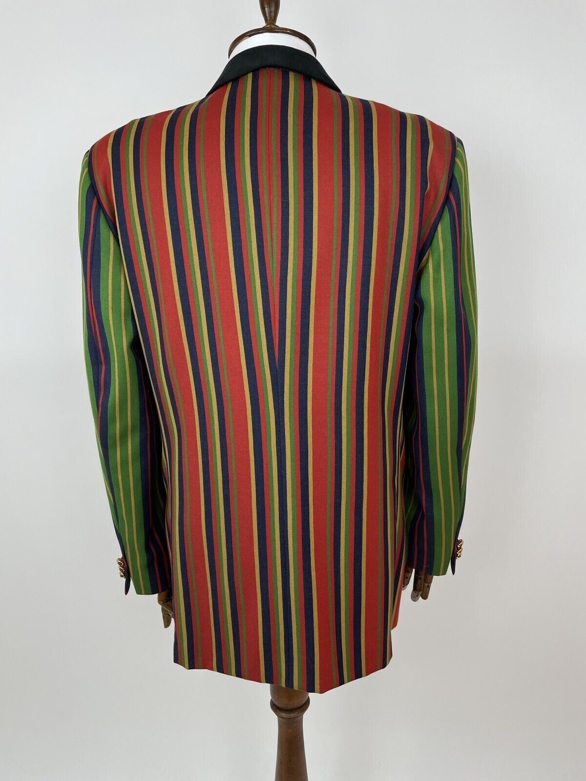 Versus Versace VINTAGE VERSUS GIANNI VERSACE MENS BLAZER STRIPED JACKET Size 44R - 2 Thumbnail