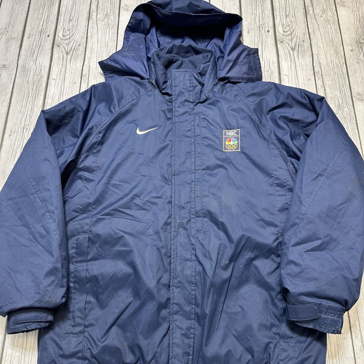Nike × Vintage Vintage Nike NBC Olympics jacket Size US S / EU 44-46 / 1 - 3 Thumbnail