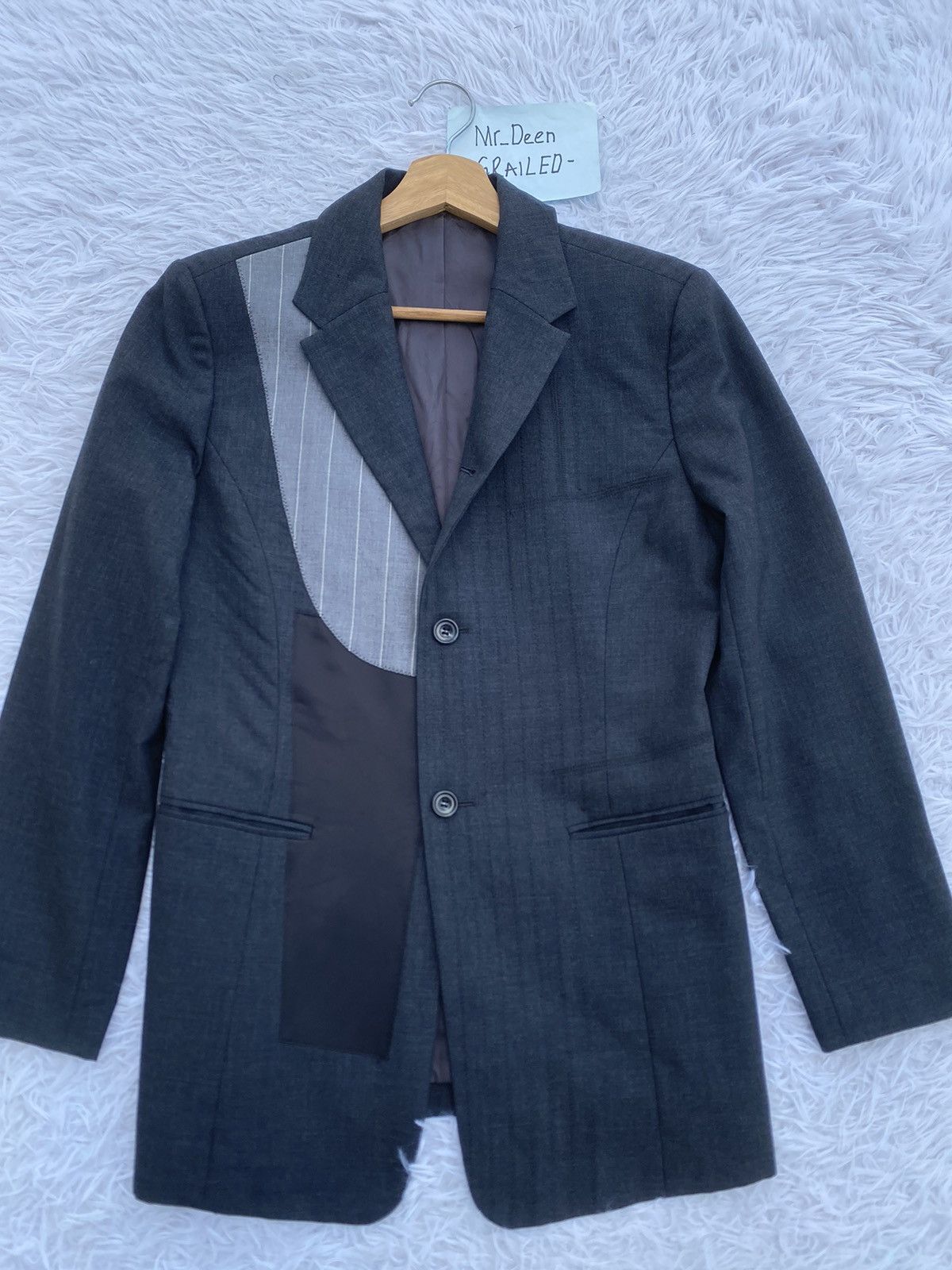 Issey Miyake Rare Vintage Issey Miyake Hybrid Patchwork Blazer Jacket Size 34R - 5 Thumbnail