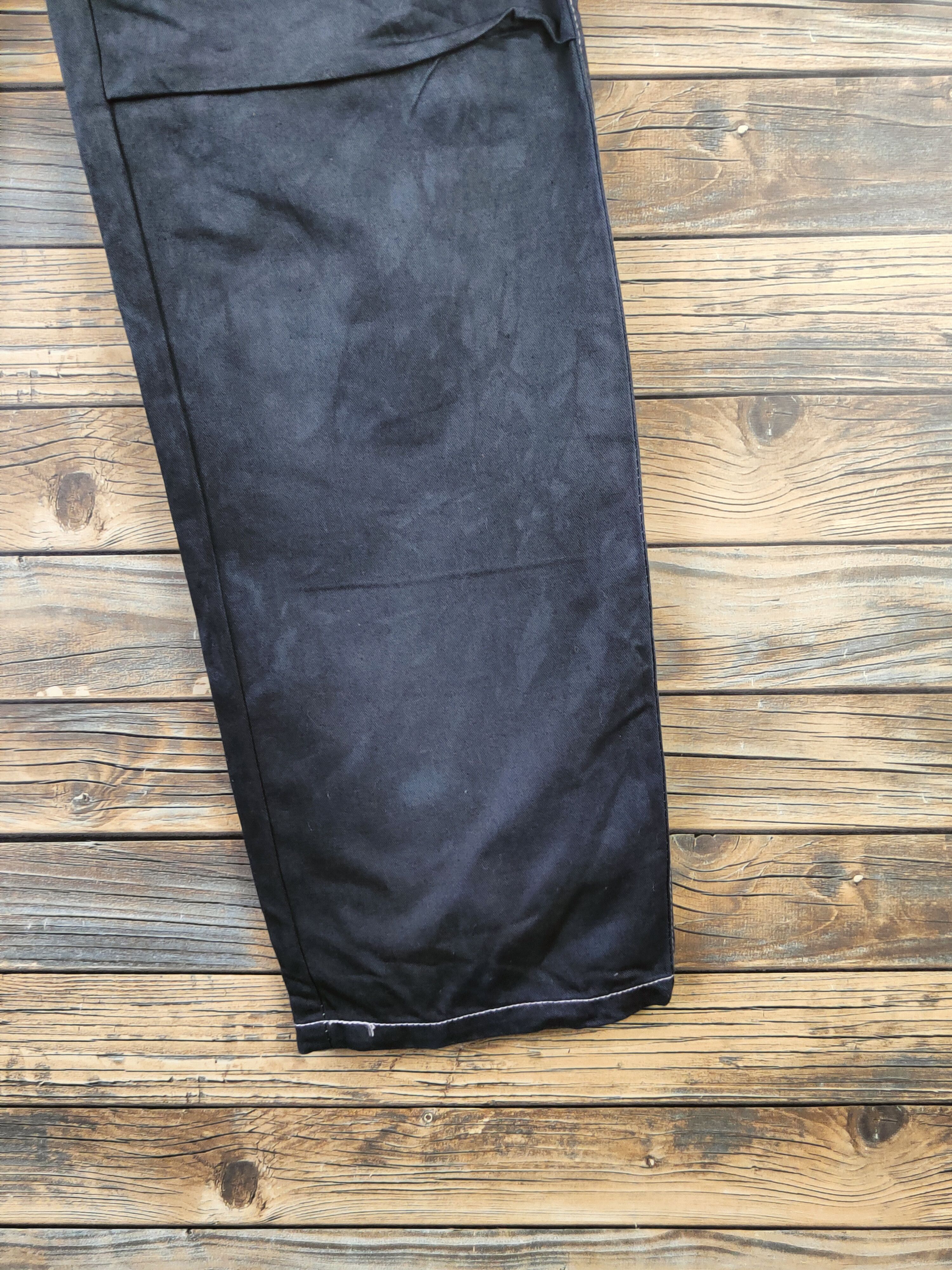 Japanese Brand DL Match Stick Black Multipocket Cargo Pants #46-090 Size US 34 / EU 50 - 6 Thumbnail