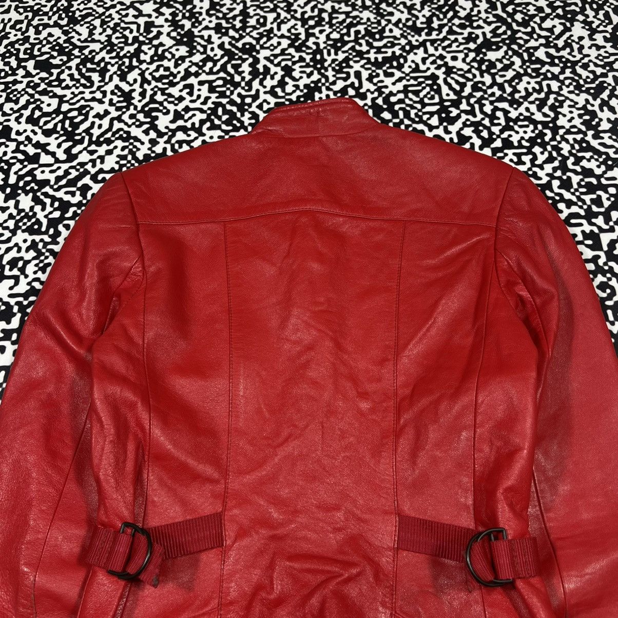 Japanese Brand Vintage Y2K Japanese Leather Jacket With Straps Moto Style Size S / US 4 / IT 40 - 19 Thumbnail