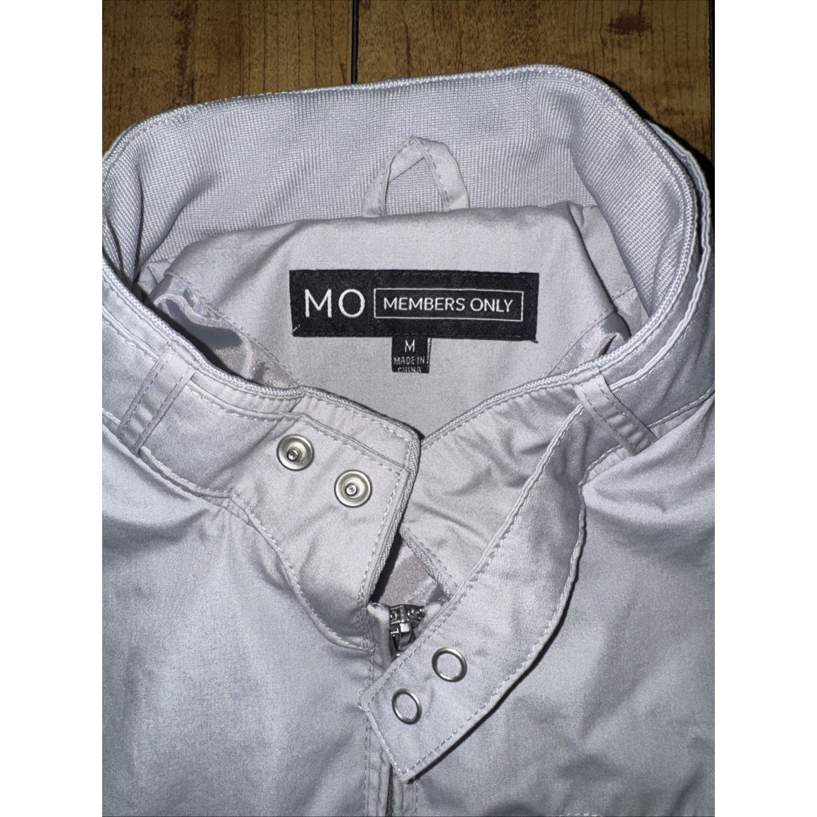 Members Only × Vintage Members Only Iconic Racer Jacket M Gray 22x25 Vintage Style Size US M / EU 48-50 / 2 - 3 Thumbnail