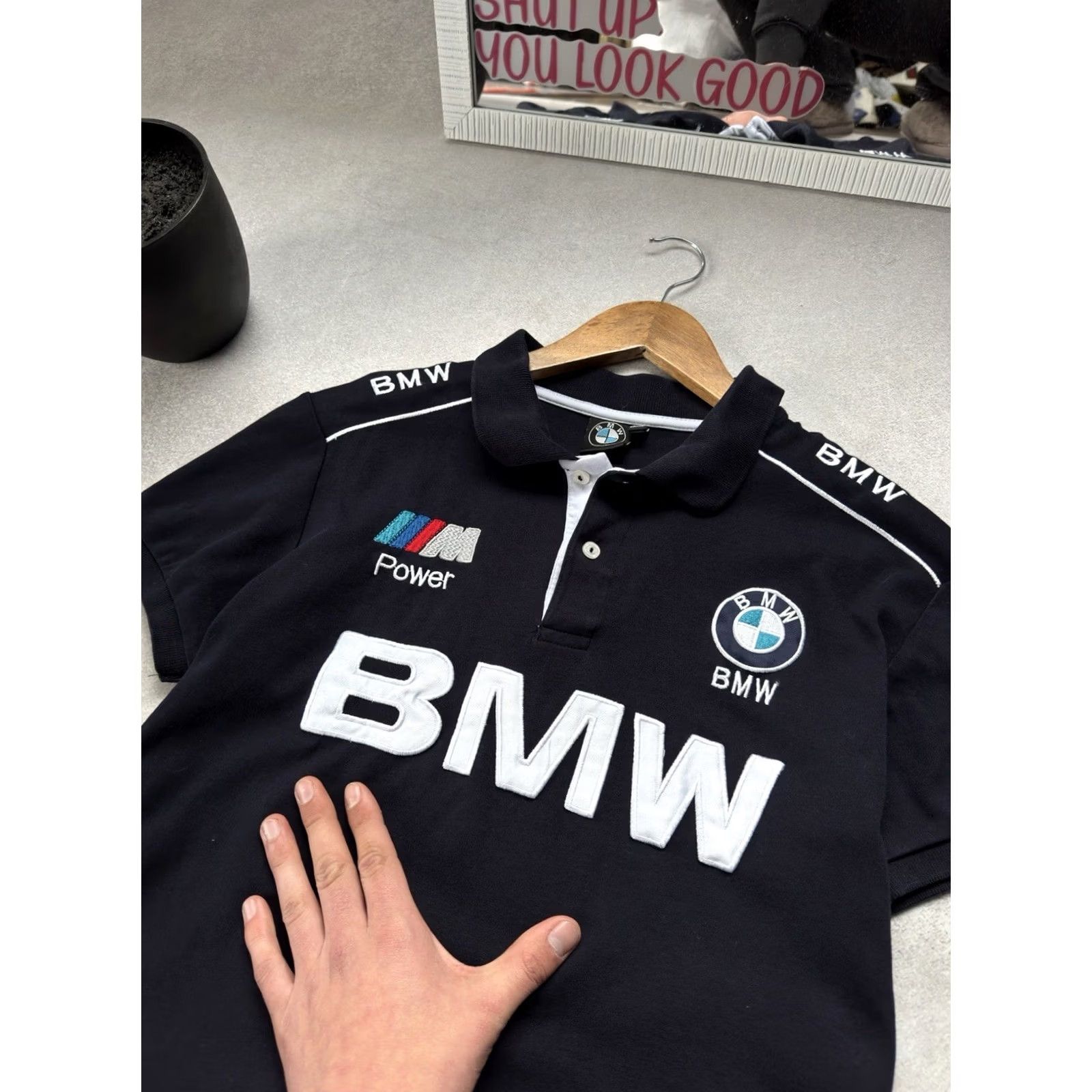 BMW VINTAGE BMW Polo Shirt Men Short Sleeve Logo Racing 90s Blue Size M Size US M / EU 48-50 / 2 - 3 Thumbnail