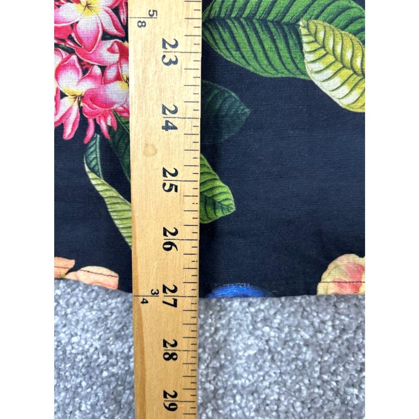Roark Roark Shirt Mens Small Black Green Yellow Pink Floral Cotton Linen Button Up Size US S / EU 44-46 / 1 - 8 Thumbnail
