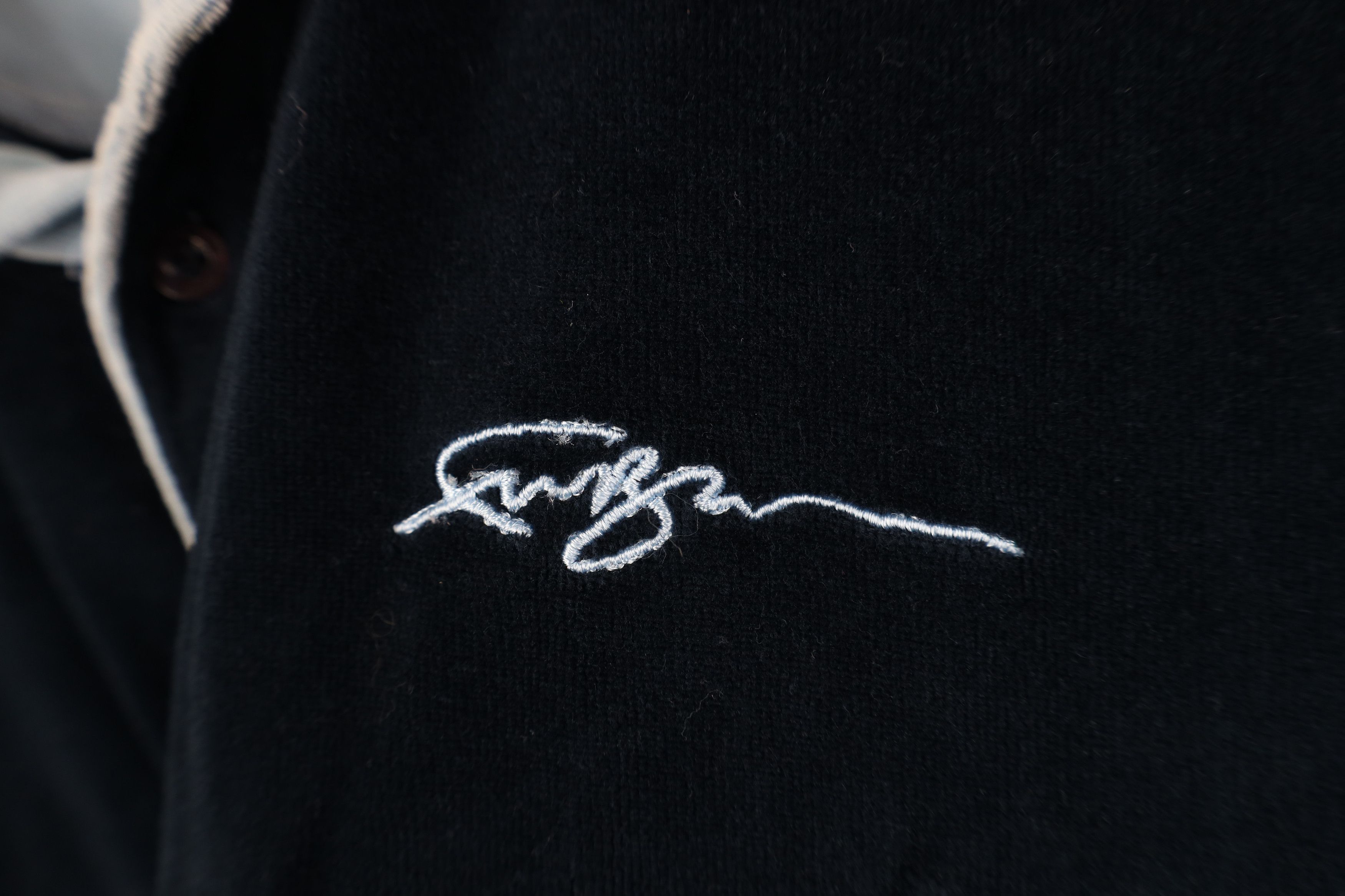 Fubu Vintage 90s Y2K FUBU Spell Out Velour Long Sleeve Rugby Polo Size US XXL / EU 58 / 5 - 4 Thumbnail