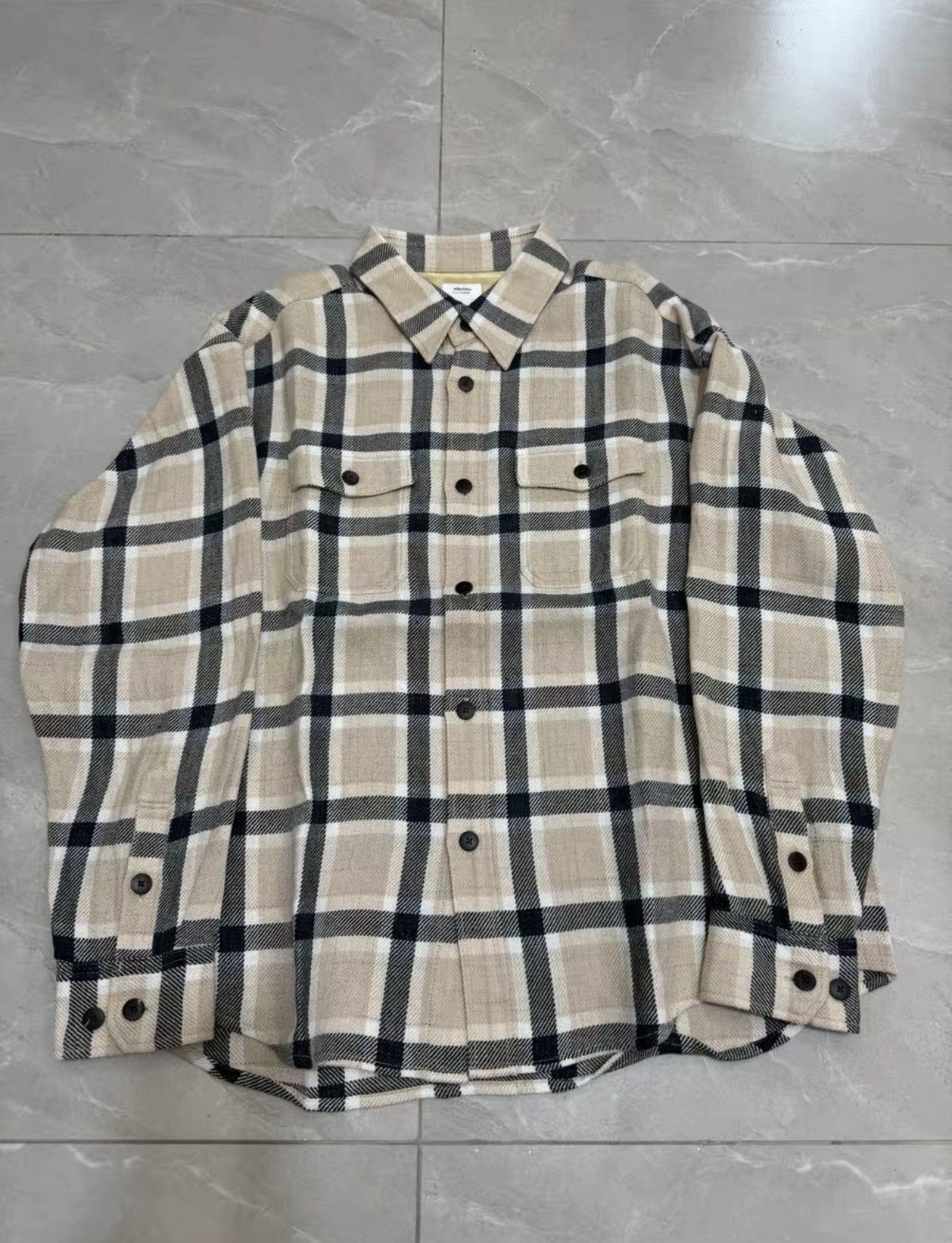 Visvim VISVIM 25SS LUMBER CHECK L/S Beige Check Shirt J34 Size US S / EU 44-46 / 1 - 1 Thumbnail