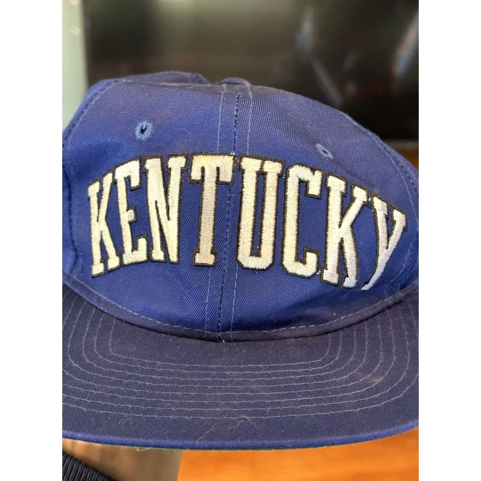 Starter VINTAGE Kentucky Starters Blue Twill Arch SnapBack Hat Cap NCAA Sports Starter Size ONE SIZE - 2 Thumbnail