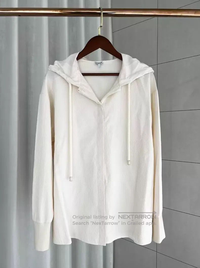 Loewe Loewe Early Autumn Dark Pattern Full Print Hooded Shirt Size XS / US 0-2 / IT 36-38 - 1 Thumbnail