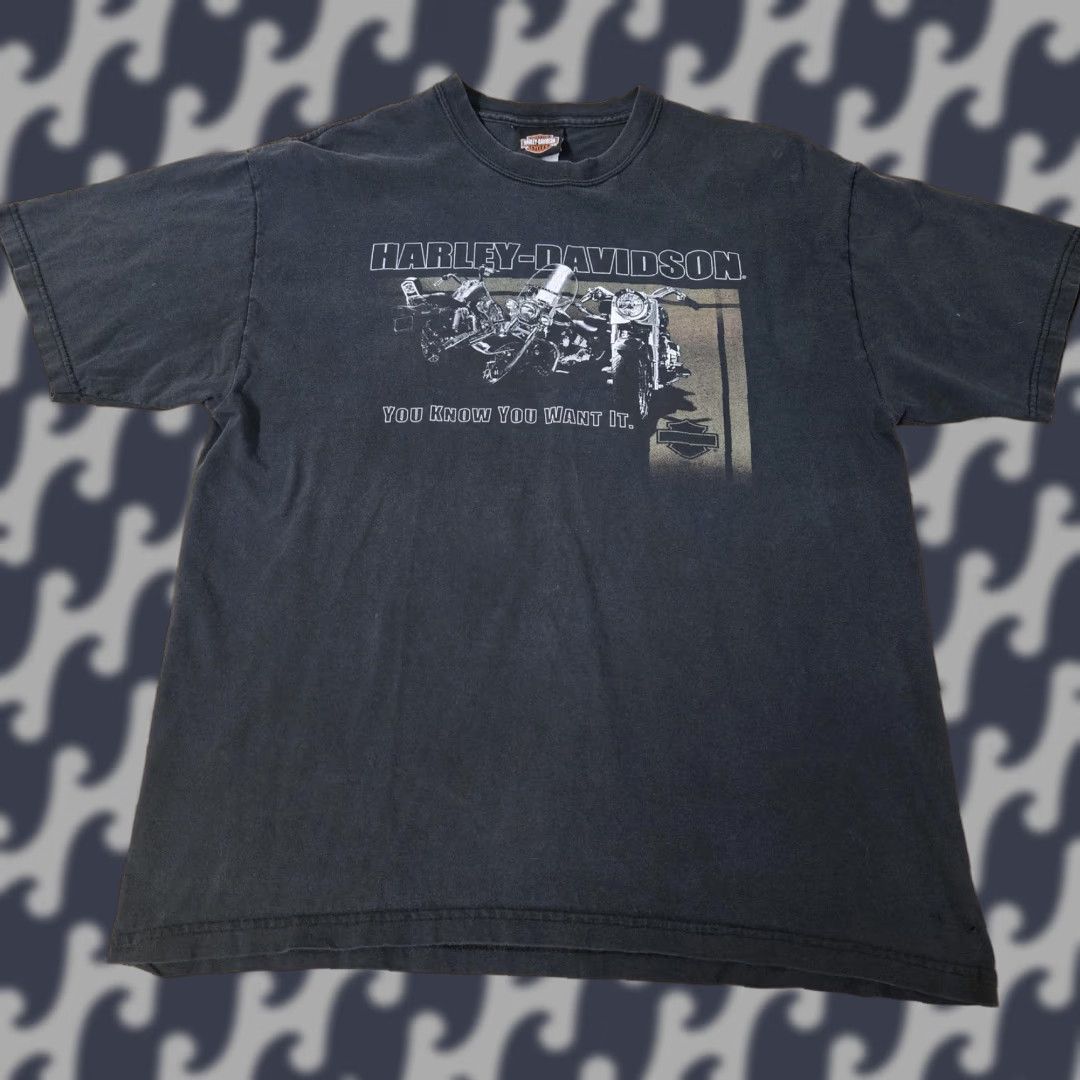 Harley Davidson VINTAGE Harley-Davidson Shirt Mens L Black Graphic Print 90s Sioux Falls SD Biker Motorcycle USA Mens Size US L / EU 52-54 / 3 - 1 Thumbnail