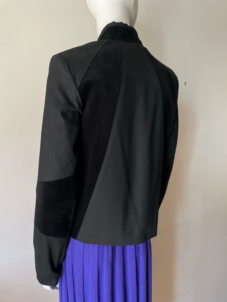 Helmut Lang HELMUT LANG Black patchwork simple fashion coat Size S / US 4 / IT 40 - 7 Thumbnail