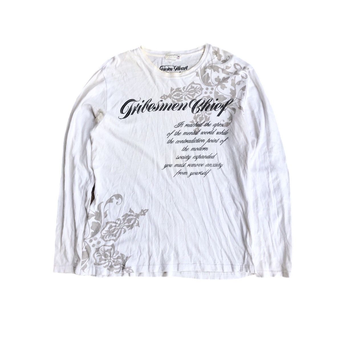 Japanese Brand T-Graphic Words Shirt Poem Size US L / EU 52-54 / 3 - 1 Thumbnail