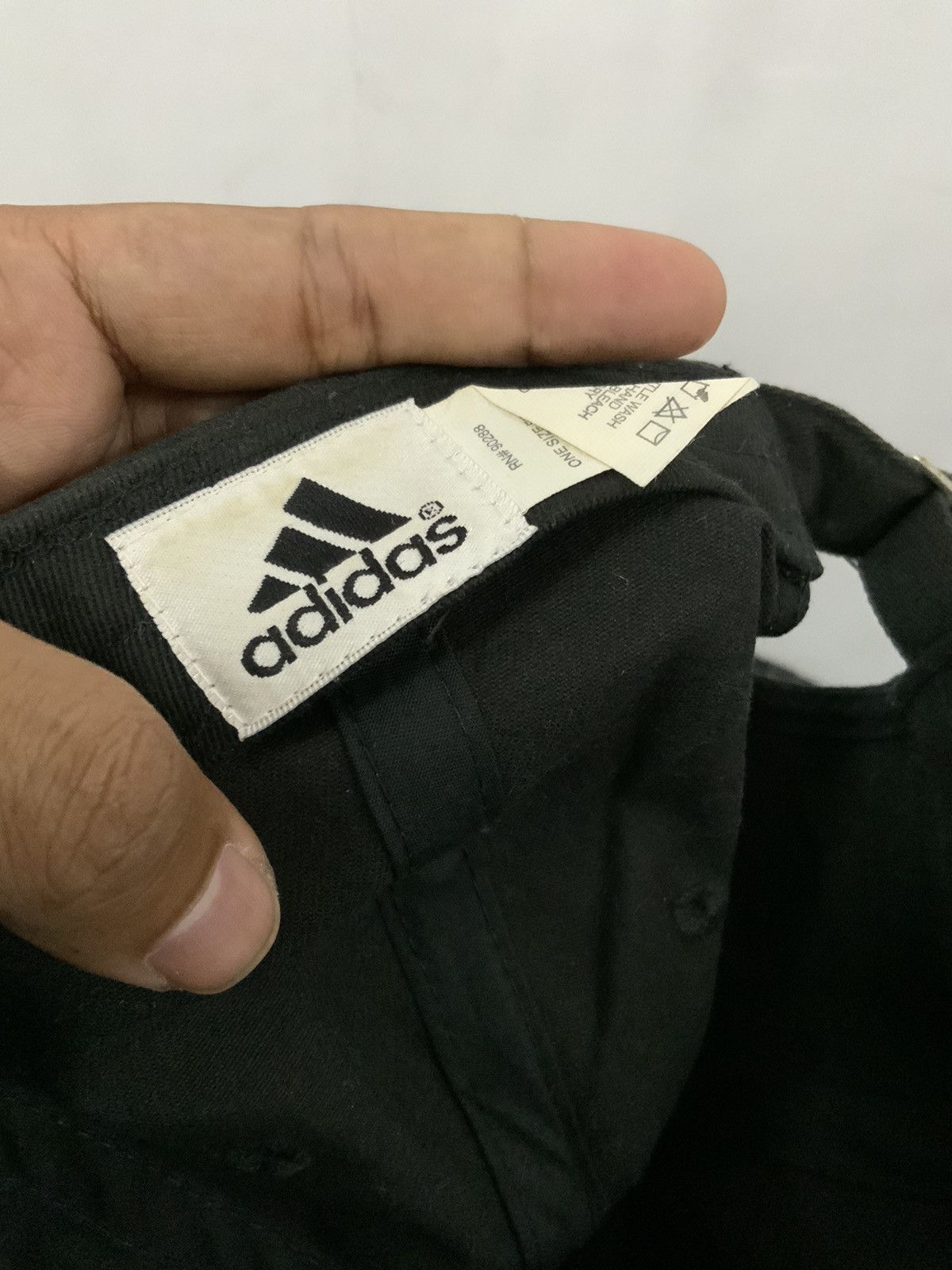 Adidas Adidas Logo Black Hat Size ONE SIZE - 12 Thumbnail