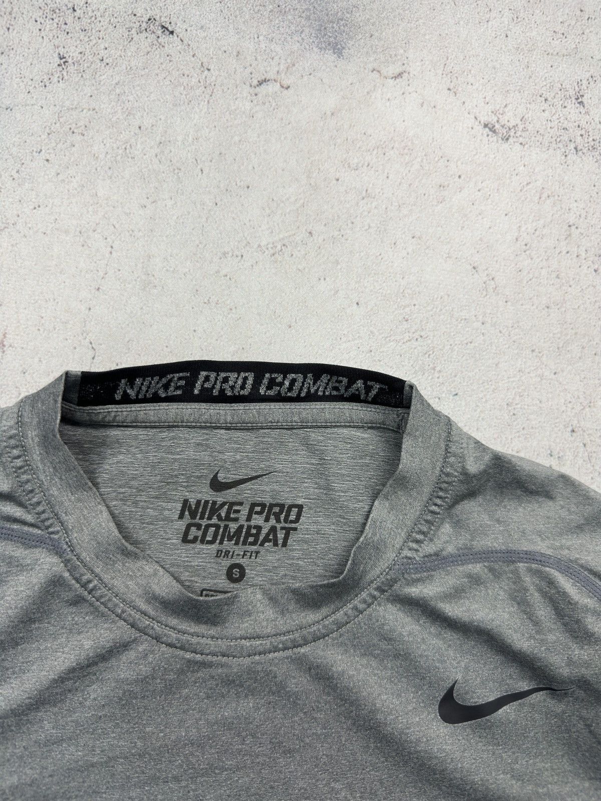Nike Nike Pro Combat Gray Training T Shirt Size S Size US S / EU 44-46 / 1 - 4 Thumbnail