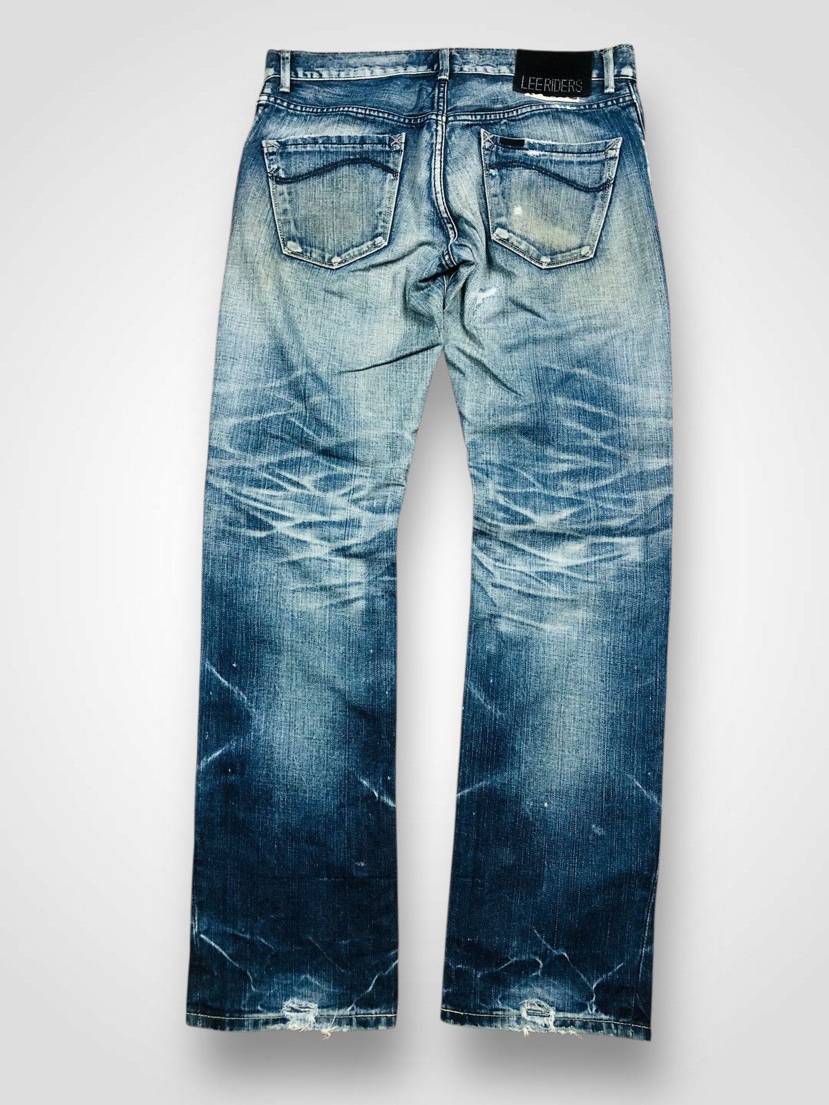 Lee Lee Riders LM3511 Japanese Distressed Jeans (38) Size US 33 - 2 Thumbnail
