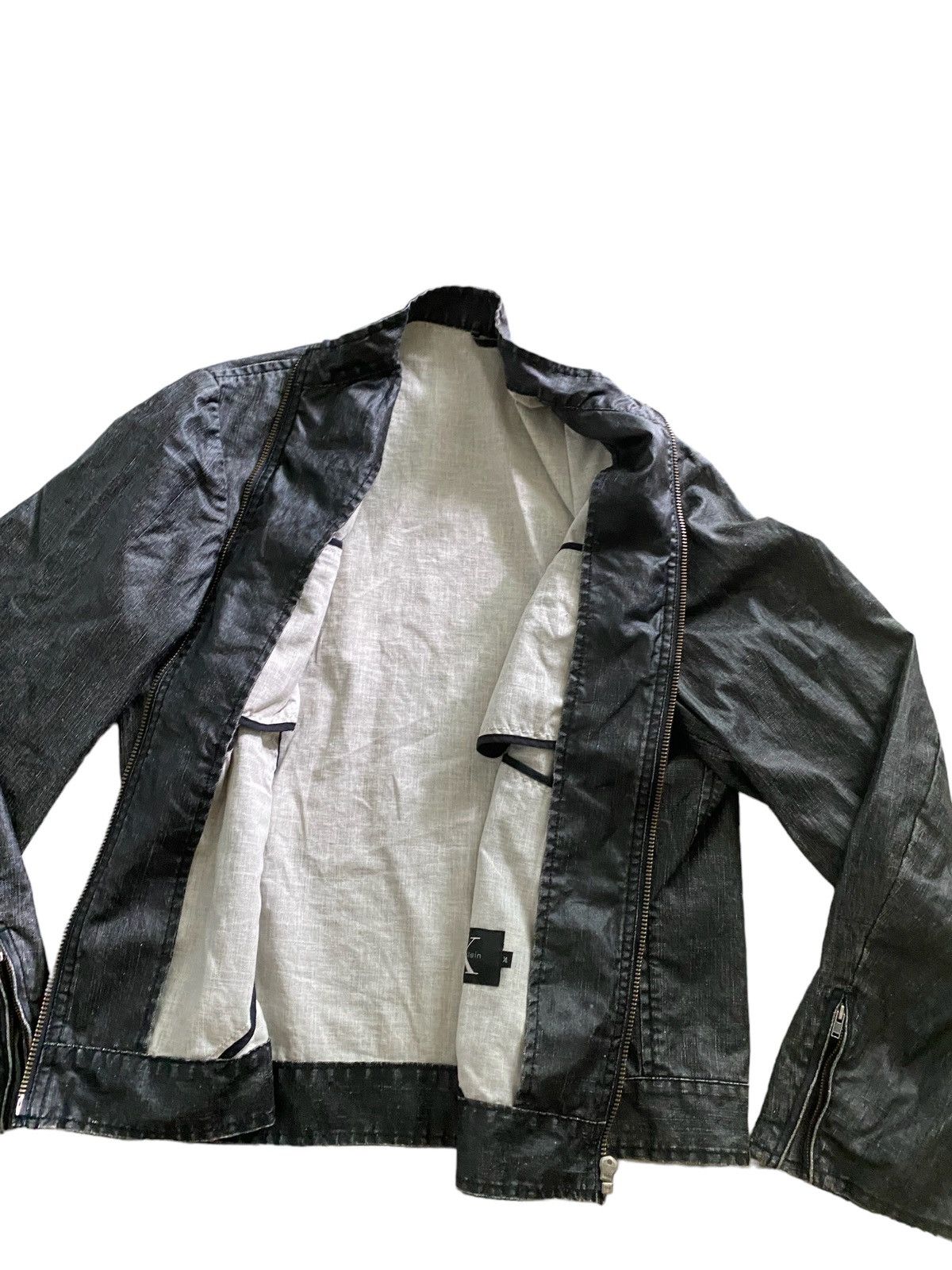Calvin Klein × Calvin Klein 205W39NYC × Seditionaries CK CALVIN KLEIN Black Jacket zipper Punk bikers design style Size US XL / EU 56 / 4 - 11 Thumbnail