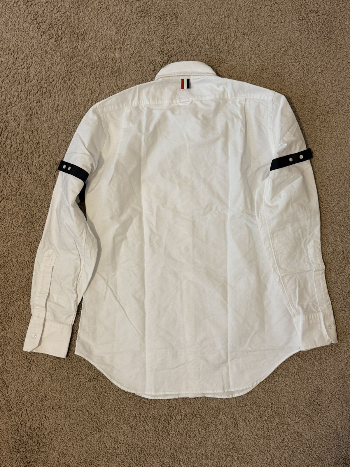 Thom Browne [NWT] Thom Browne Ribbon-Detailed Cotton Oxford Shirt Size US M / EU 48-50 / 2 - 7 Thumbnail