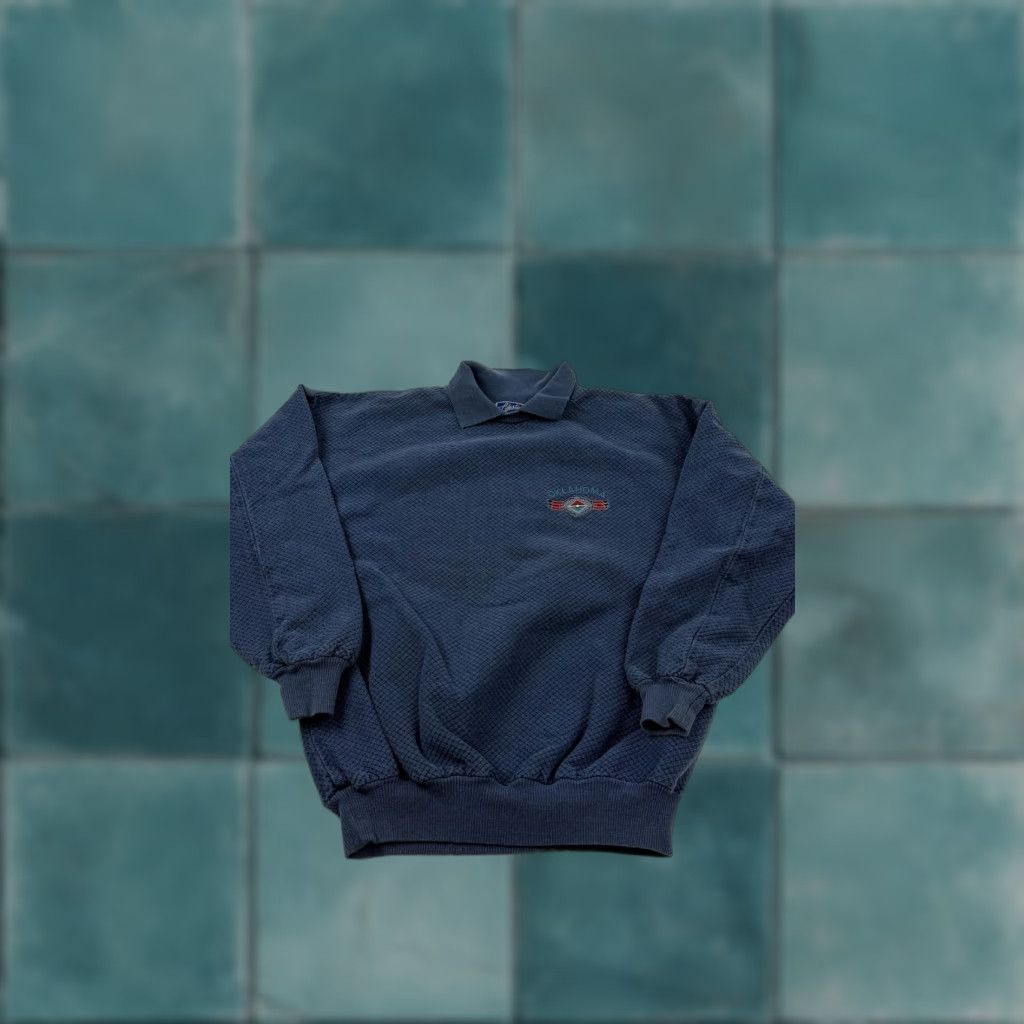 Vintage Vintage Lifestyles Oklahoma Sweatshirt Mens M Blue Collared Embroidered USA Southwestern Graphic Pullover Knit Cotton Pockets Size US M / EU 48-50 / 2 - 1 Thumbnail